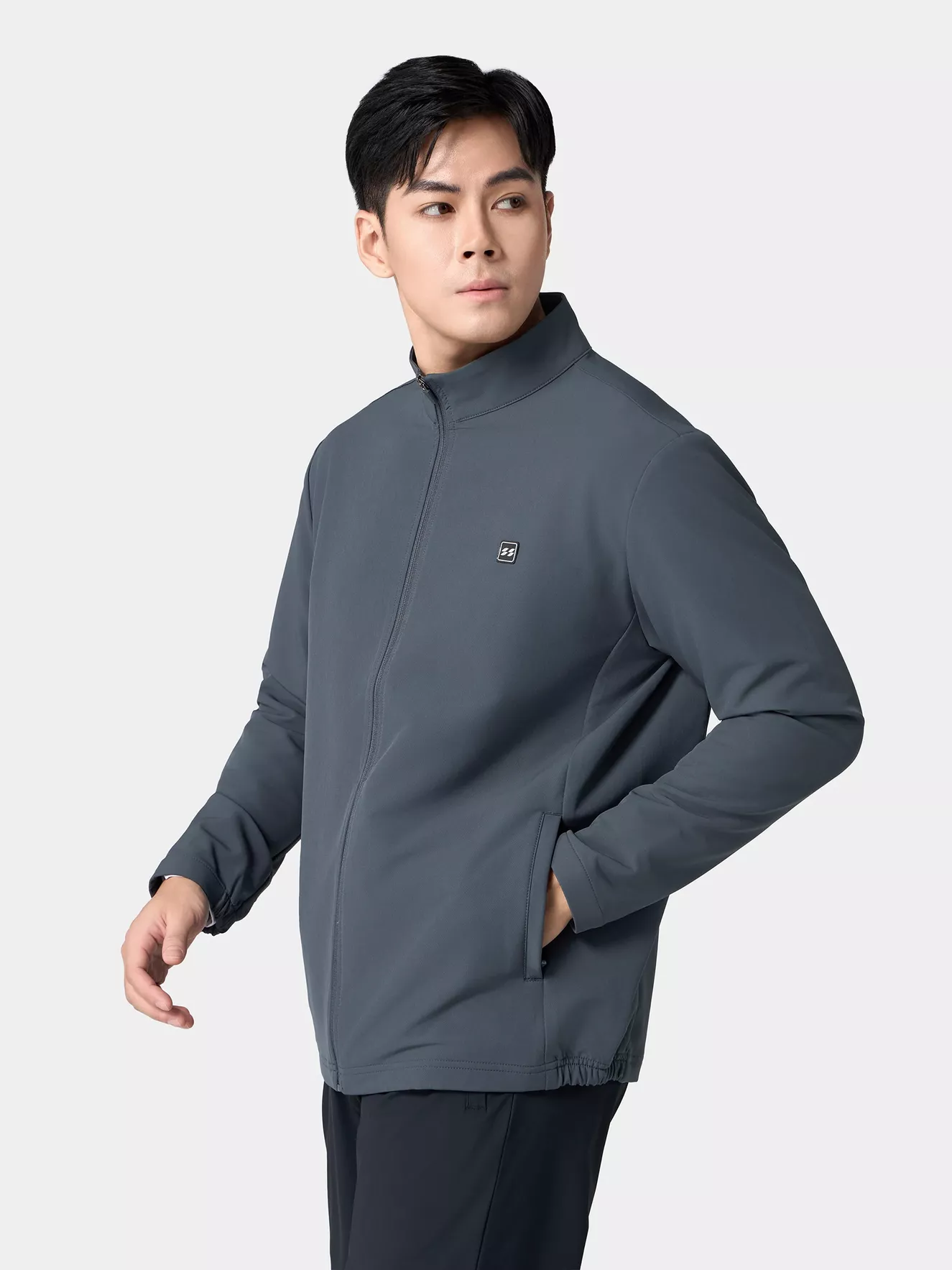 Áo Khoác Nam Thời Trang Cổ Trụ Basic Slimfit AKH24001