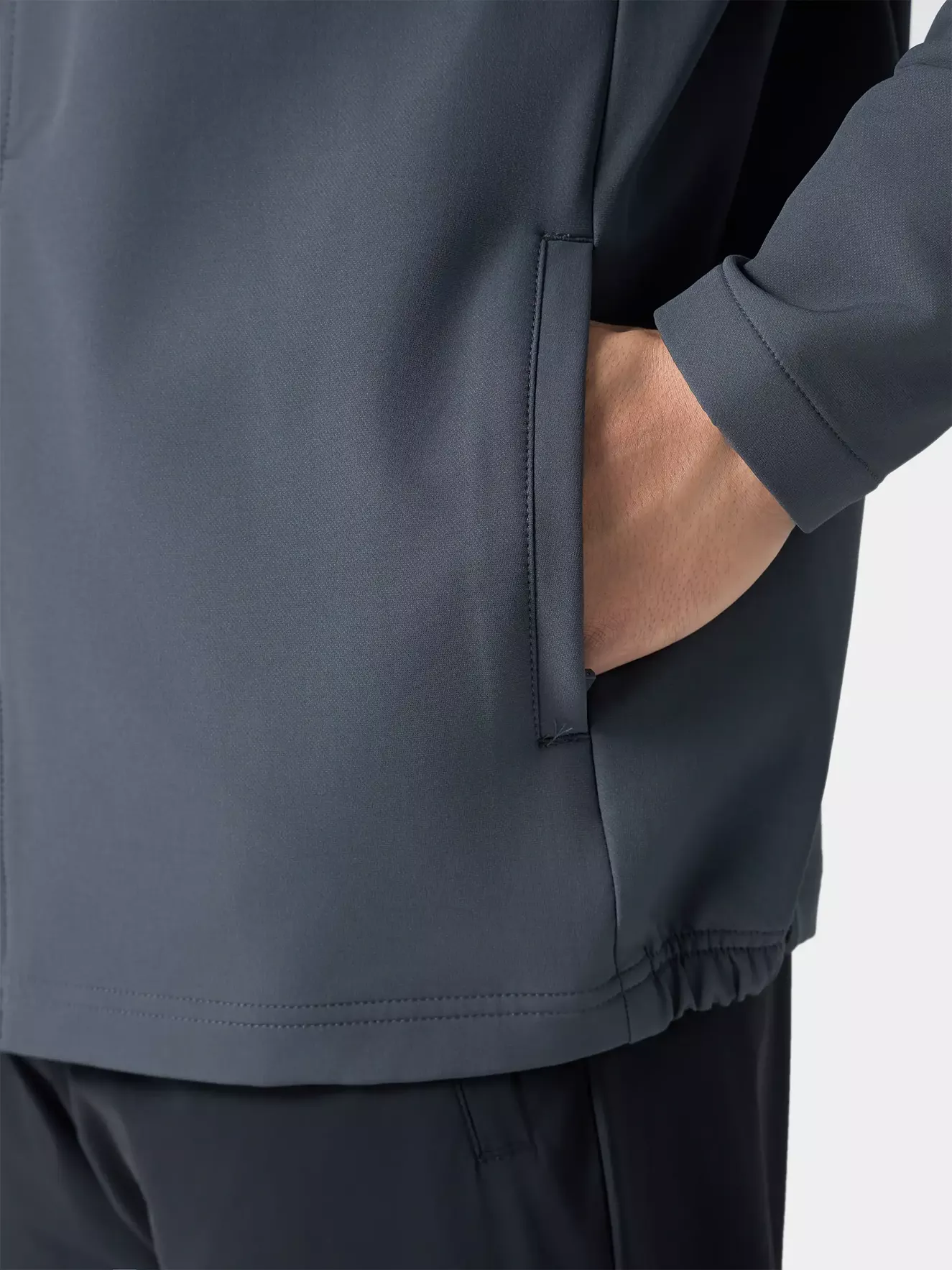 Áo Khoác Nam Thời Trang Cổ Trụ Basic Slimfit AKH24001