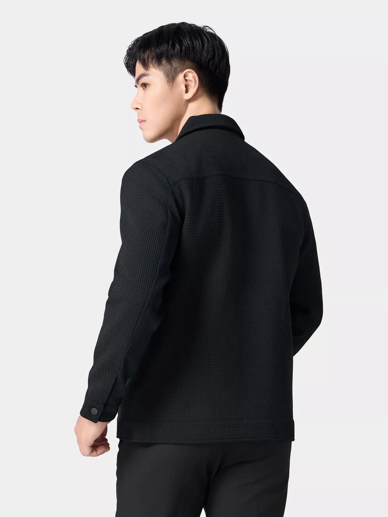 Áo Khoác Thời Trang Nam 5S Fashion Cổ Bẻ Có Túi Ngực AKH24021