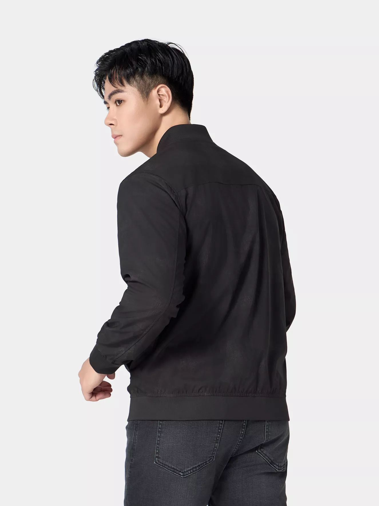 Áo Khoác Bomber Nam Họa Tiết Lót Nỉ 5S Fashion Trẻ Trung AKB24051