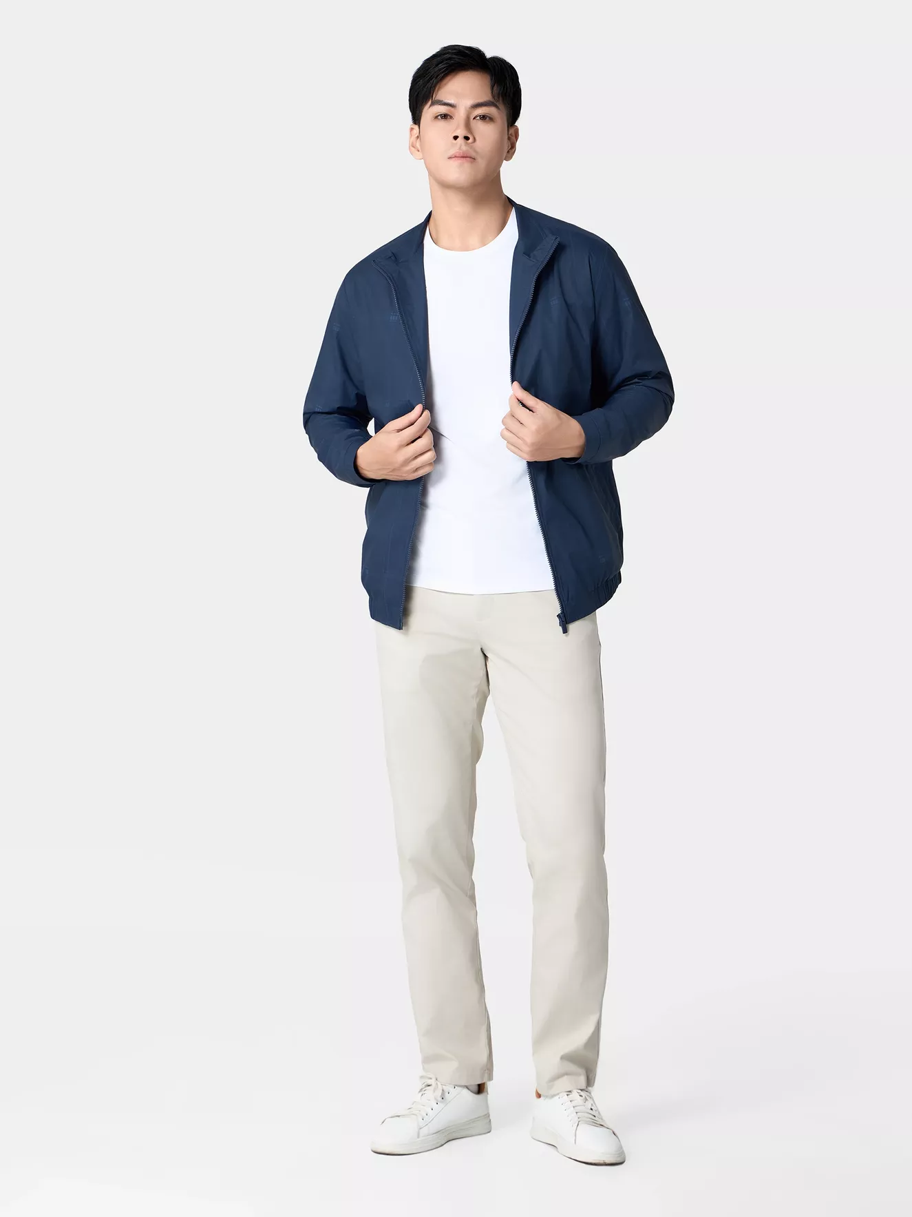 Áo Khoác Thời Trang Nam 5S Fashion Dệt Kể Ô Sang Trọng AKH24063