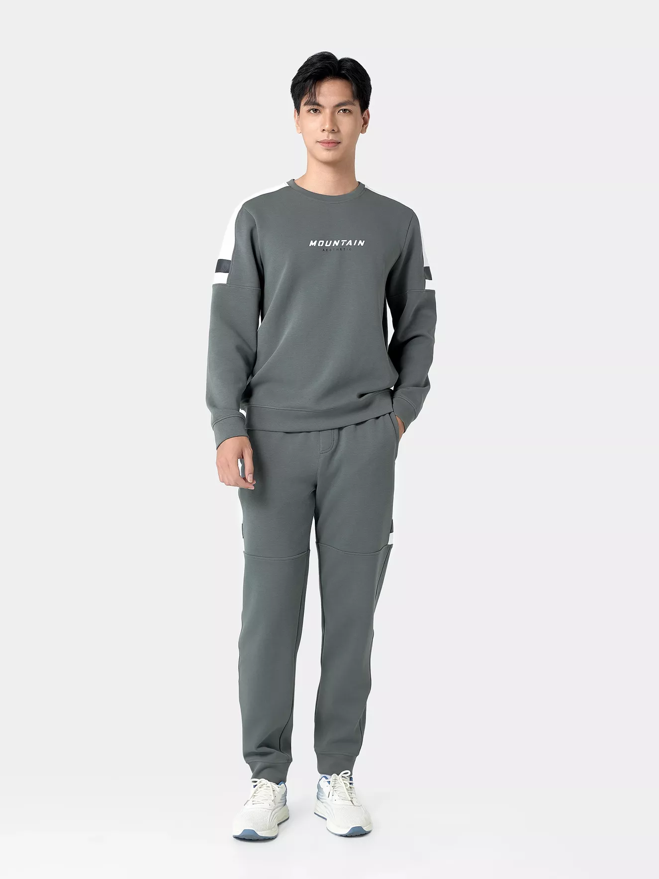 Áo Nỉ Nam Can Phối 5S Fashion Phom Slimfit BANI24004