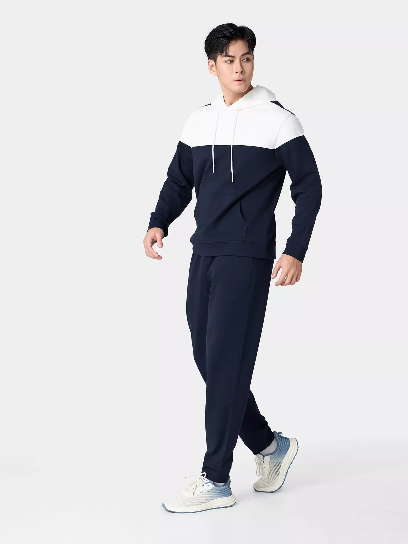 Áo Nỉ Nam Hoodie 5S Fashion Can Phối Phom Regular YBANH24011