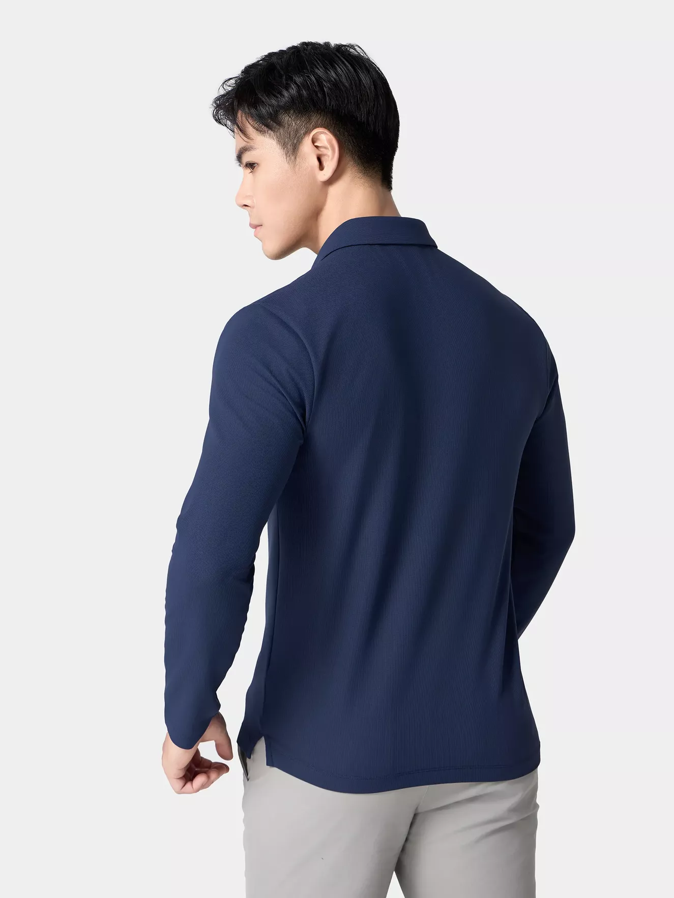 Áo Polo Nam Tay Dài 5S Fashion Phom Slimfit Trơn Basic APD24006