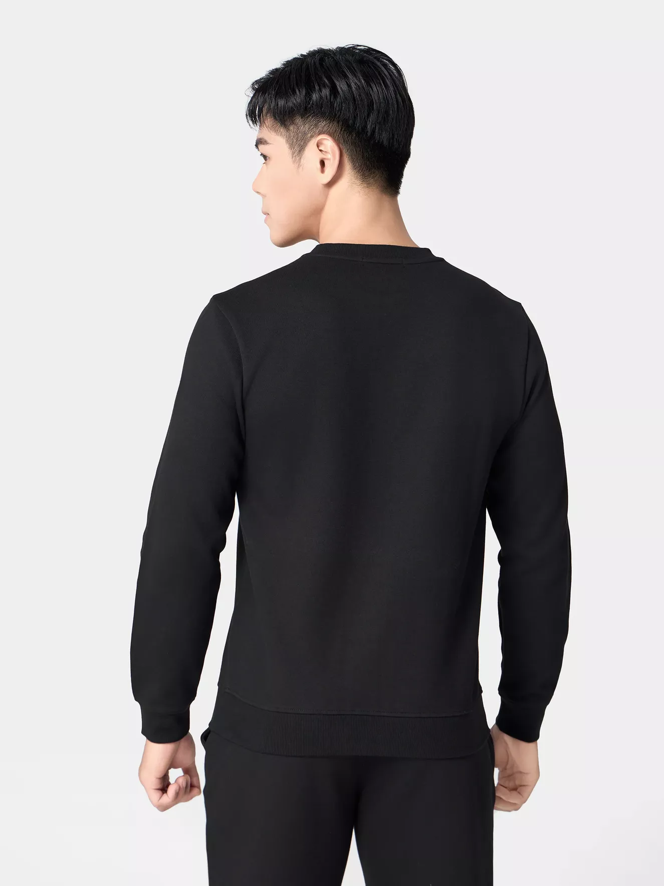 Áo Nỉ Nam Dài Tay 5S Fashion Basic Slimfit BANI24101