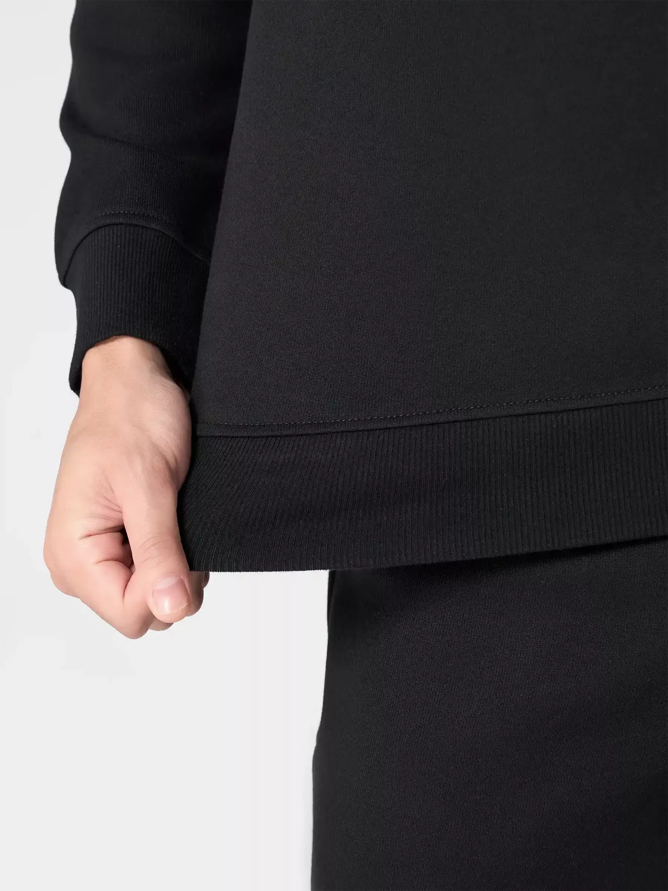 Áo Nỉ Nam Dài Tay 5S Fashion Basic Slimfit BANI24101