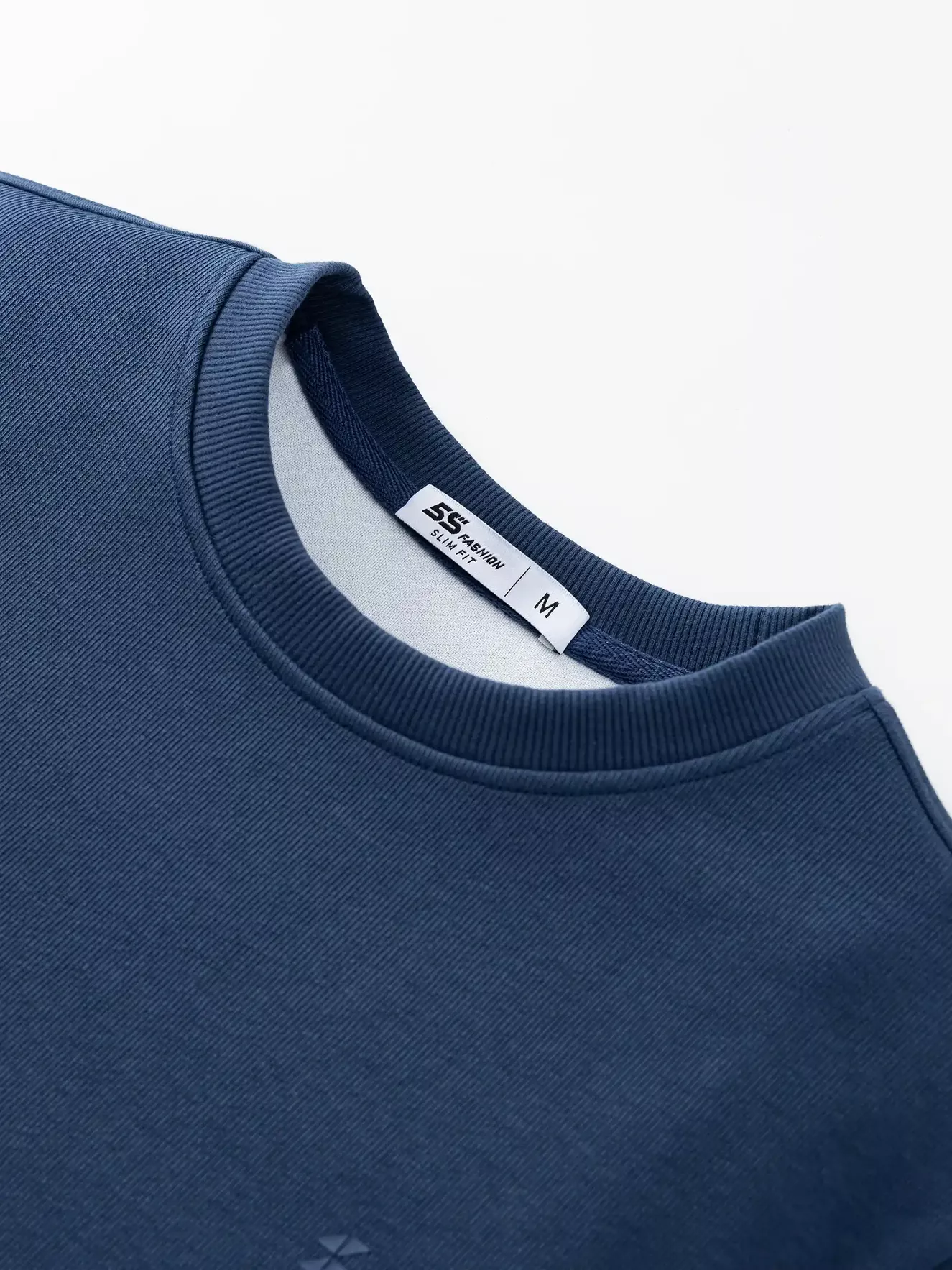 Áo Nỉ Nam Dài Tay 5S Fashion Basic Slimfit BANI24101