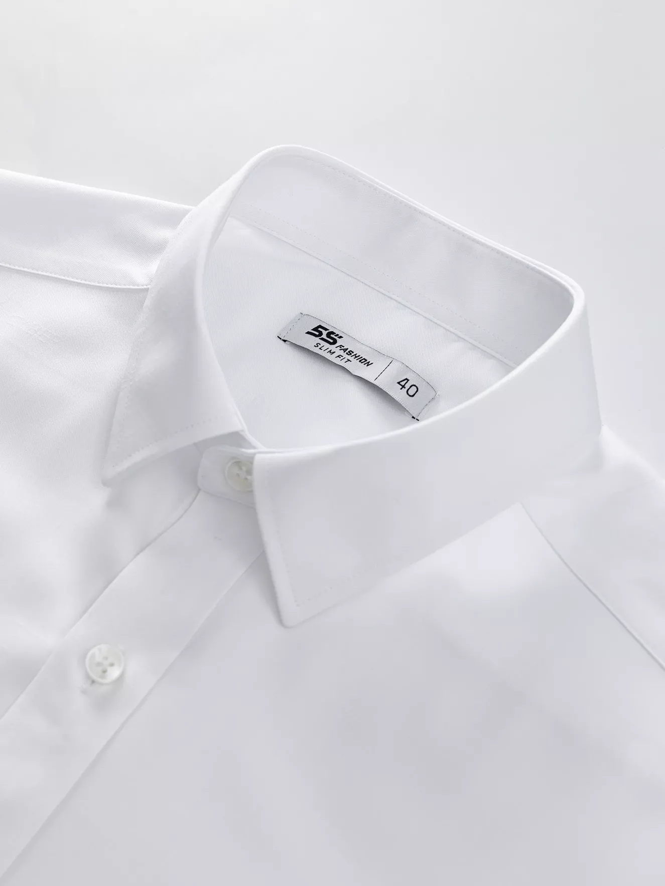 Áo Sơ Mi Nam Dài Tay Màu Trắng Họa Tiết 5S Fashion Slimfit ASM24037