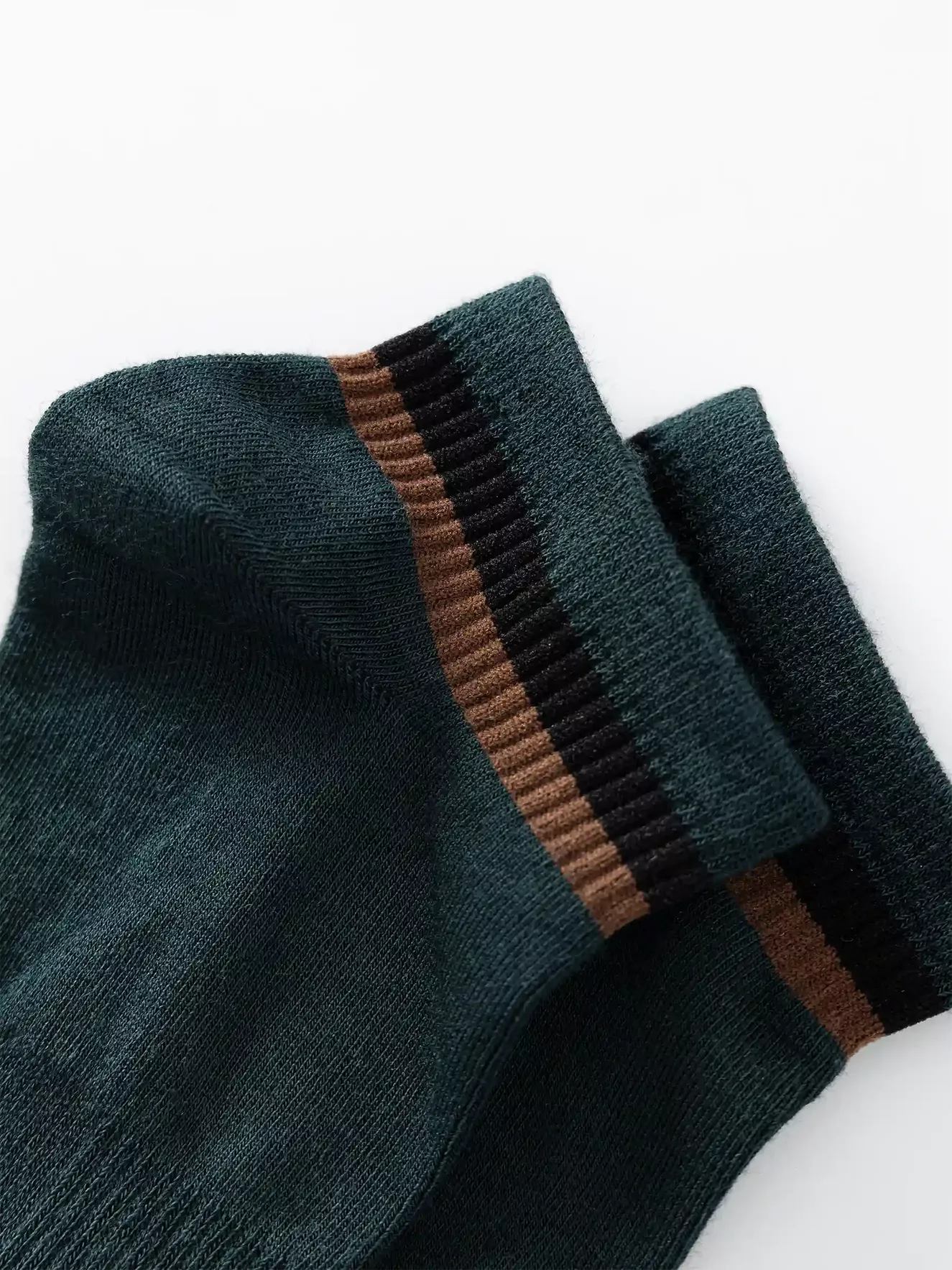 Tất Nam 5S Fashion Cổ Ngắn Dệt Kẻ Modal TAT24004