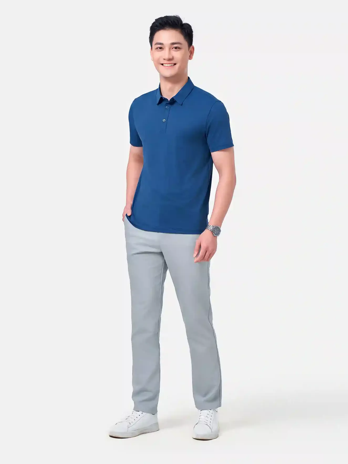 Áo Polo Nam 5S Fashion Sport Họa Tiết APC24066