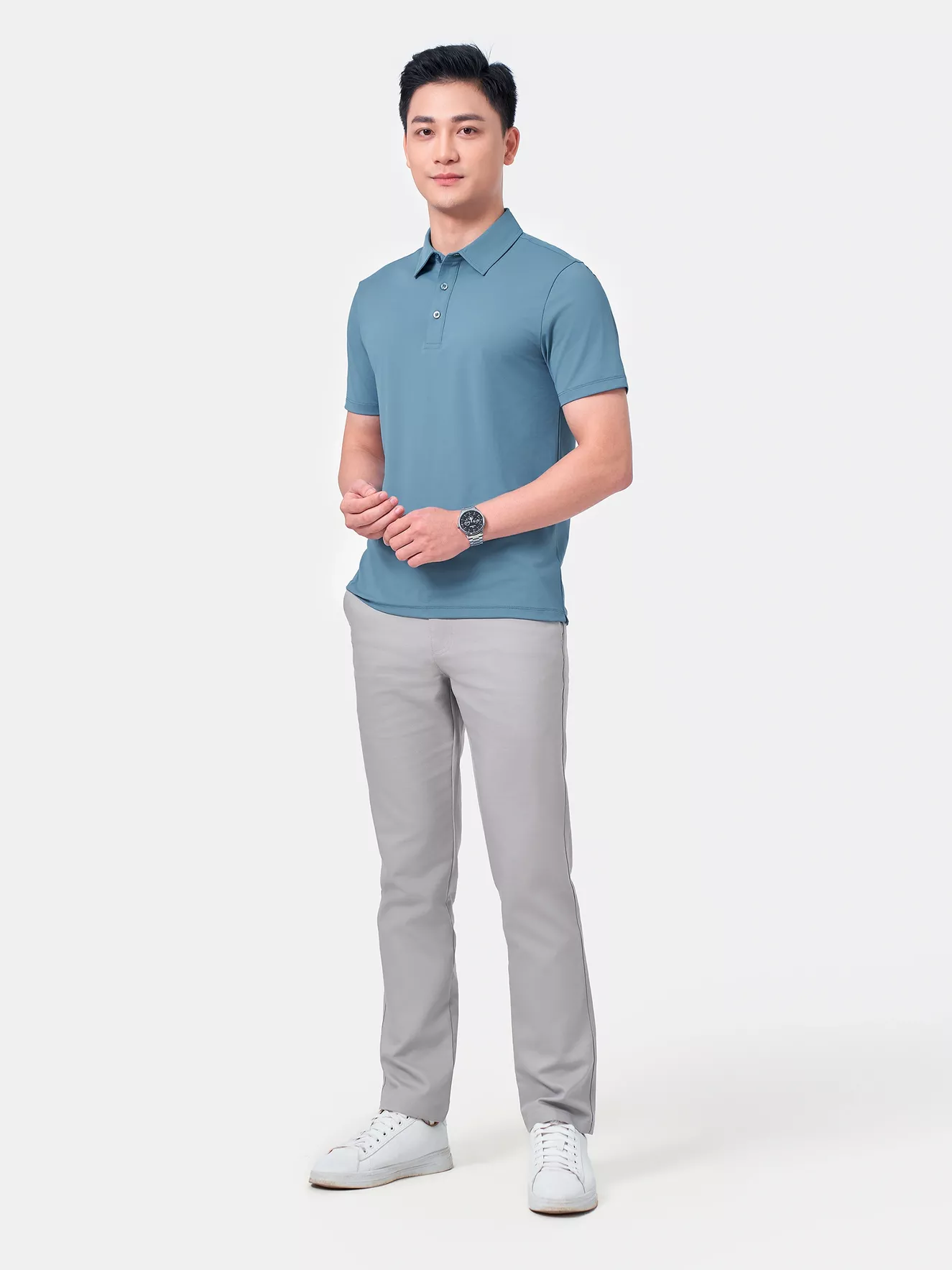 Áo Polo Nam 5S Fashion Sport Trơn Regular APC24067