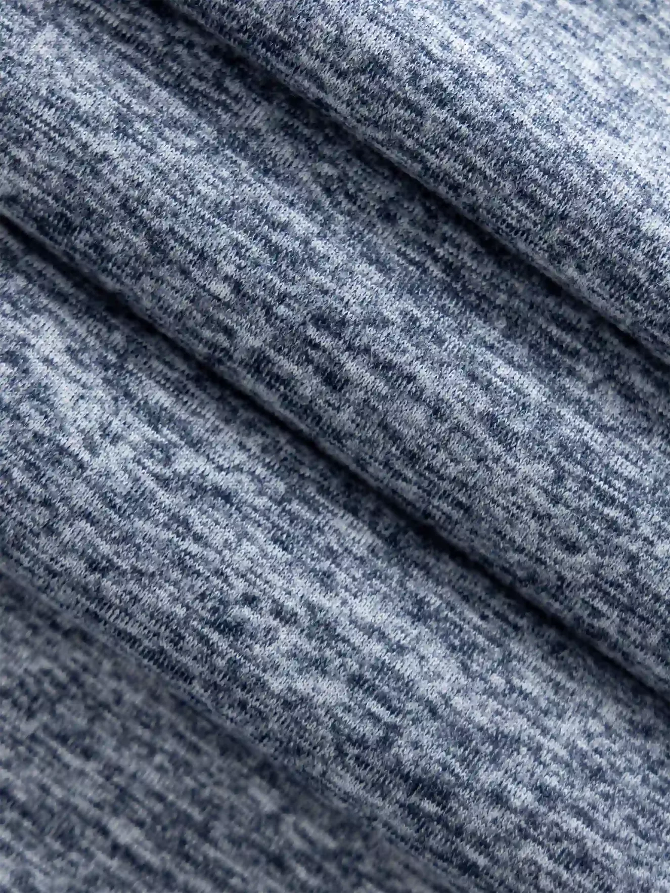 Áo Giữ Nhiệt Nam 5S Fashion Cổ 3 Phân Melange AGN24004