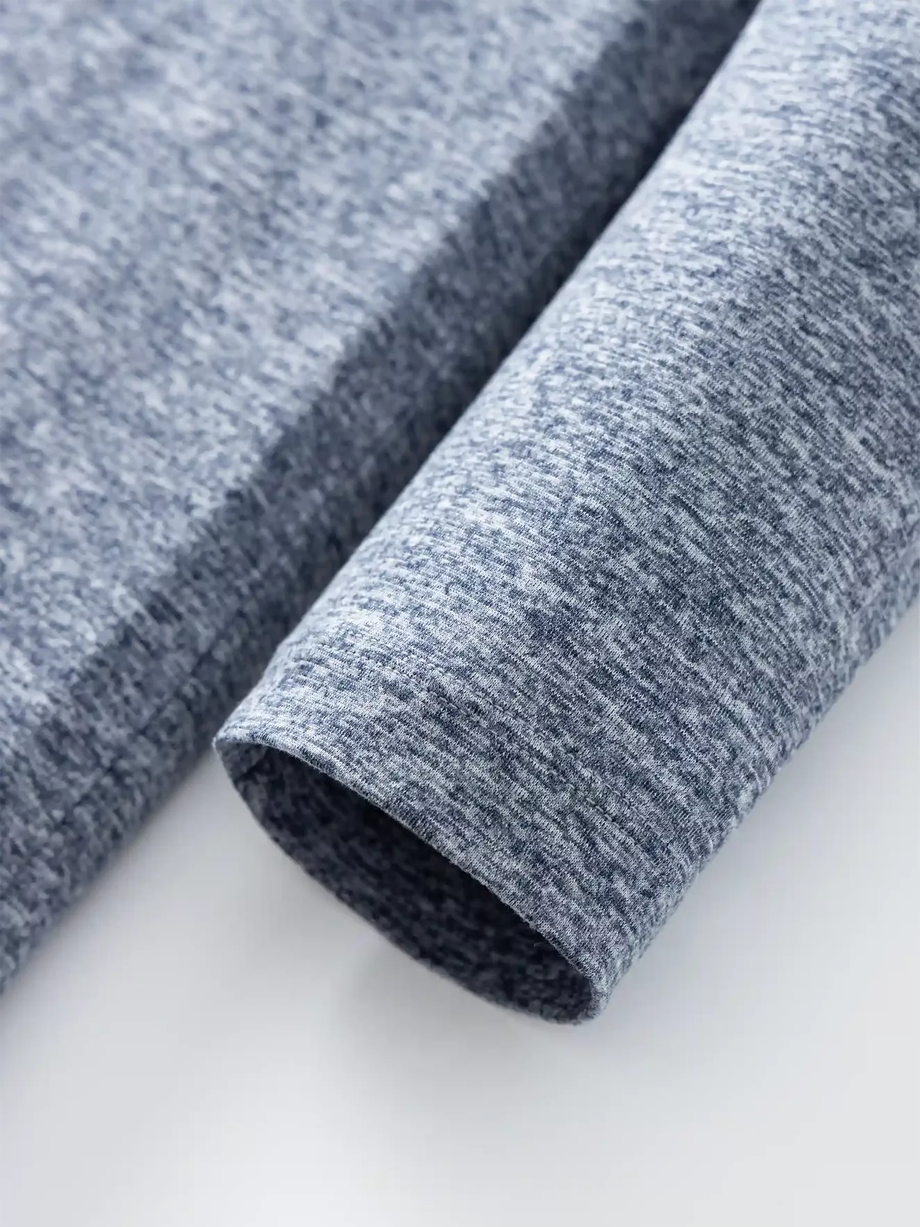 Áo Giữ Nhiệt Nam 5S Fashion Cổ 3 Phân Melange AGN24004