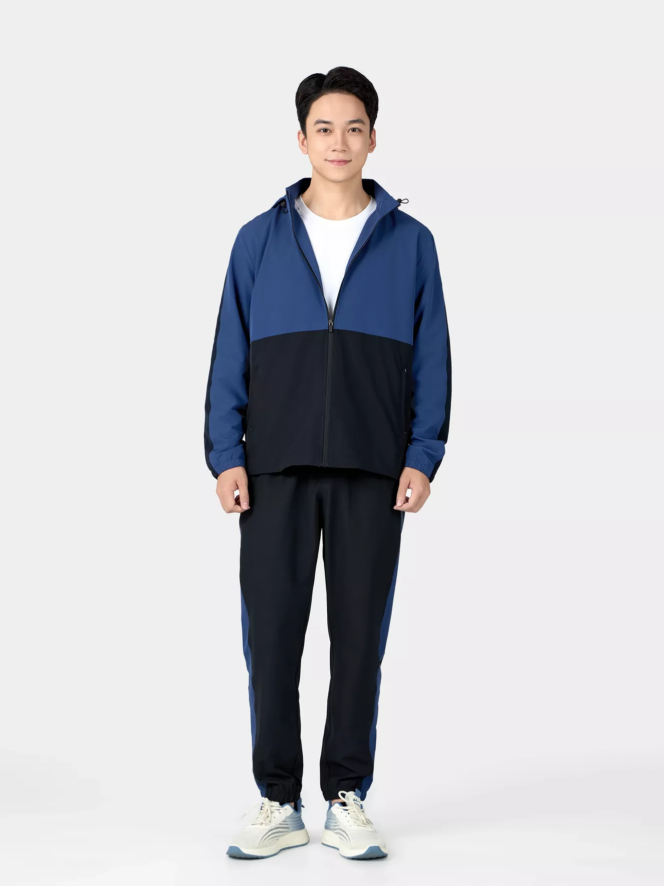 Áo Khoác Gió Nam Can Phối 5S Fashion Tháo Được Mũ BAKG24004