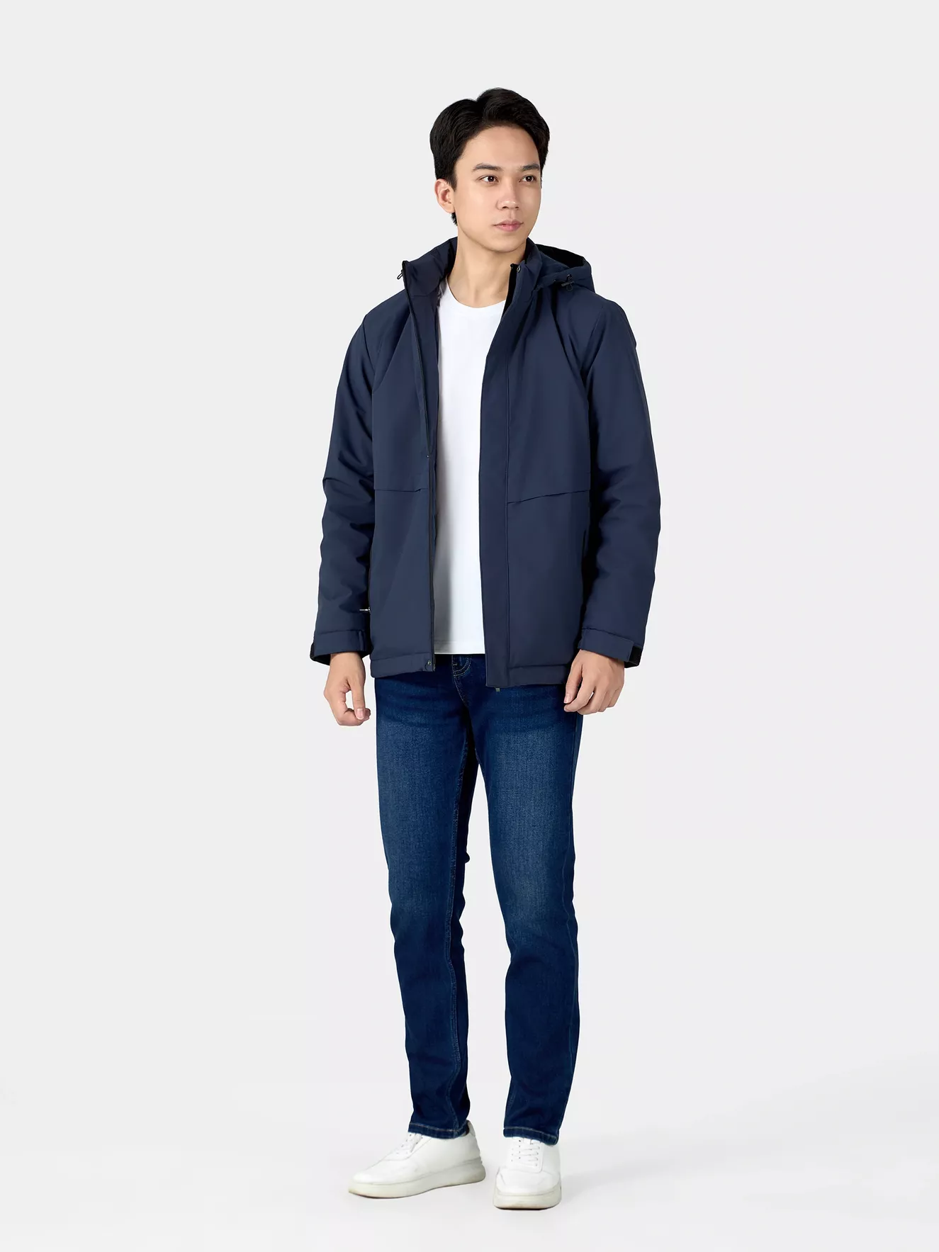 Áo Khoác Parka Nam 5S Fashion Trơn Phom Regular APH24030