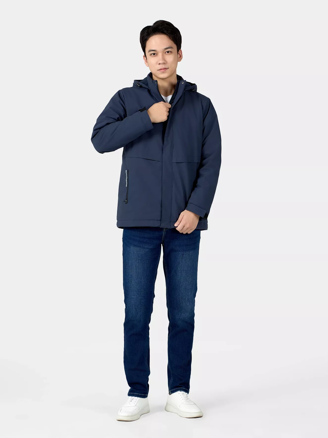 Áo Khoác Parka Nam 5S Fashion Trơn Phom Regular APH24030