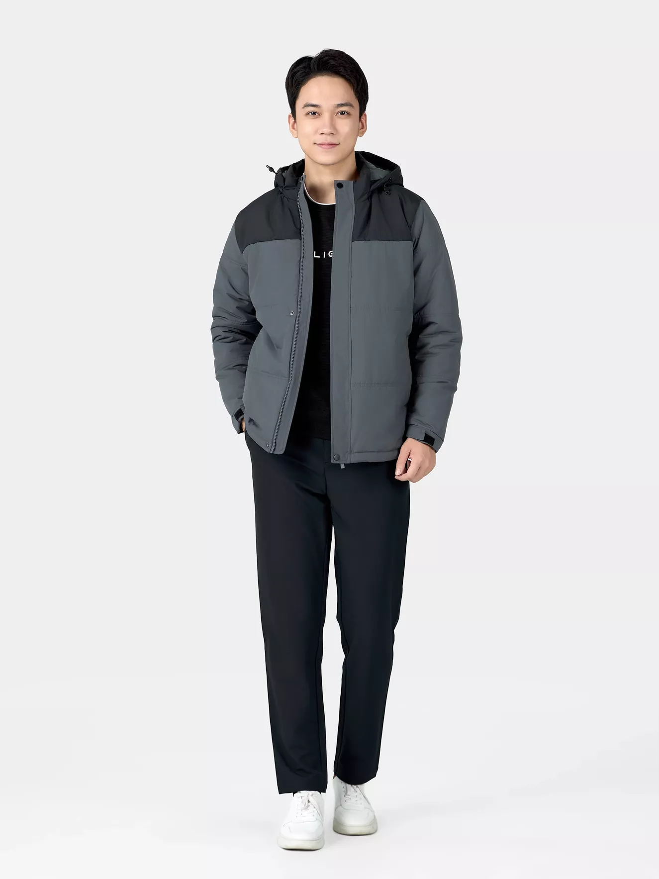 Áo Phao Nam Chần Bông 5S Fashion Can Phối Regular APH24048