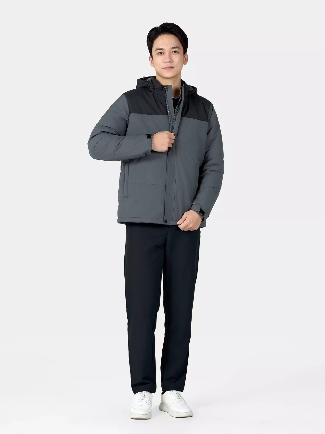 Áo Phao Nam Chần Bông 5S Fashion Can Phối Regular APH24048