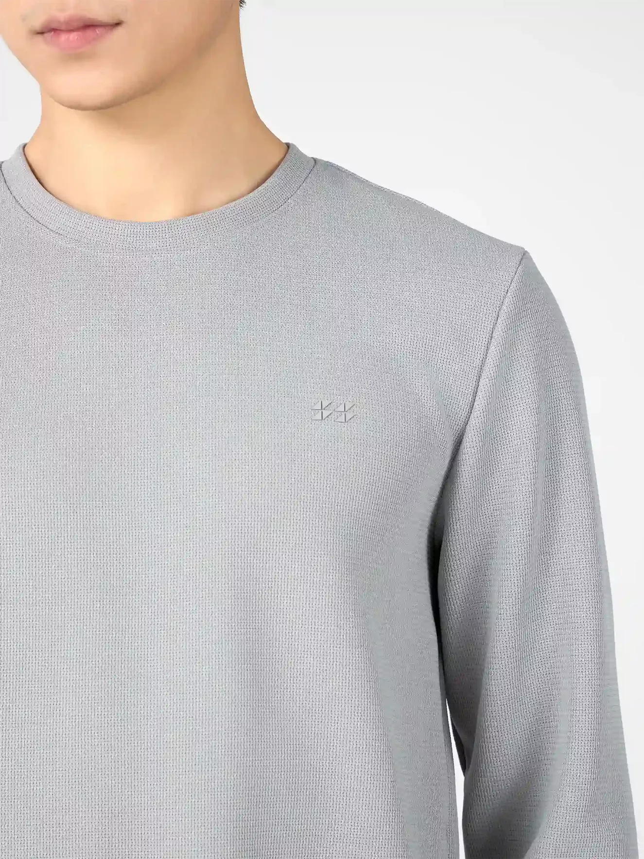 Áo Nỉ Nam Dài Tay 5S Fashion In Logo Basic Slimfit BANI24022