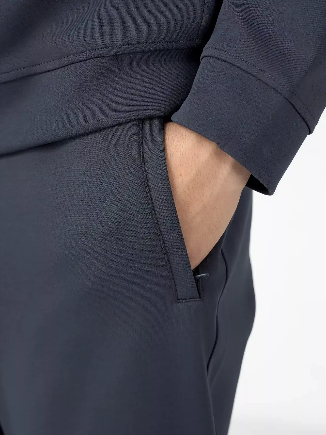 Áo Nỉ Khóa Nam 5S Fashion Phối Line Slimfit BAKN24027