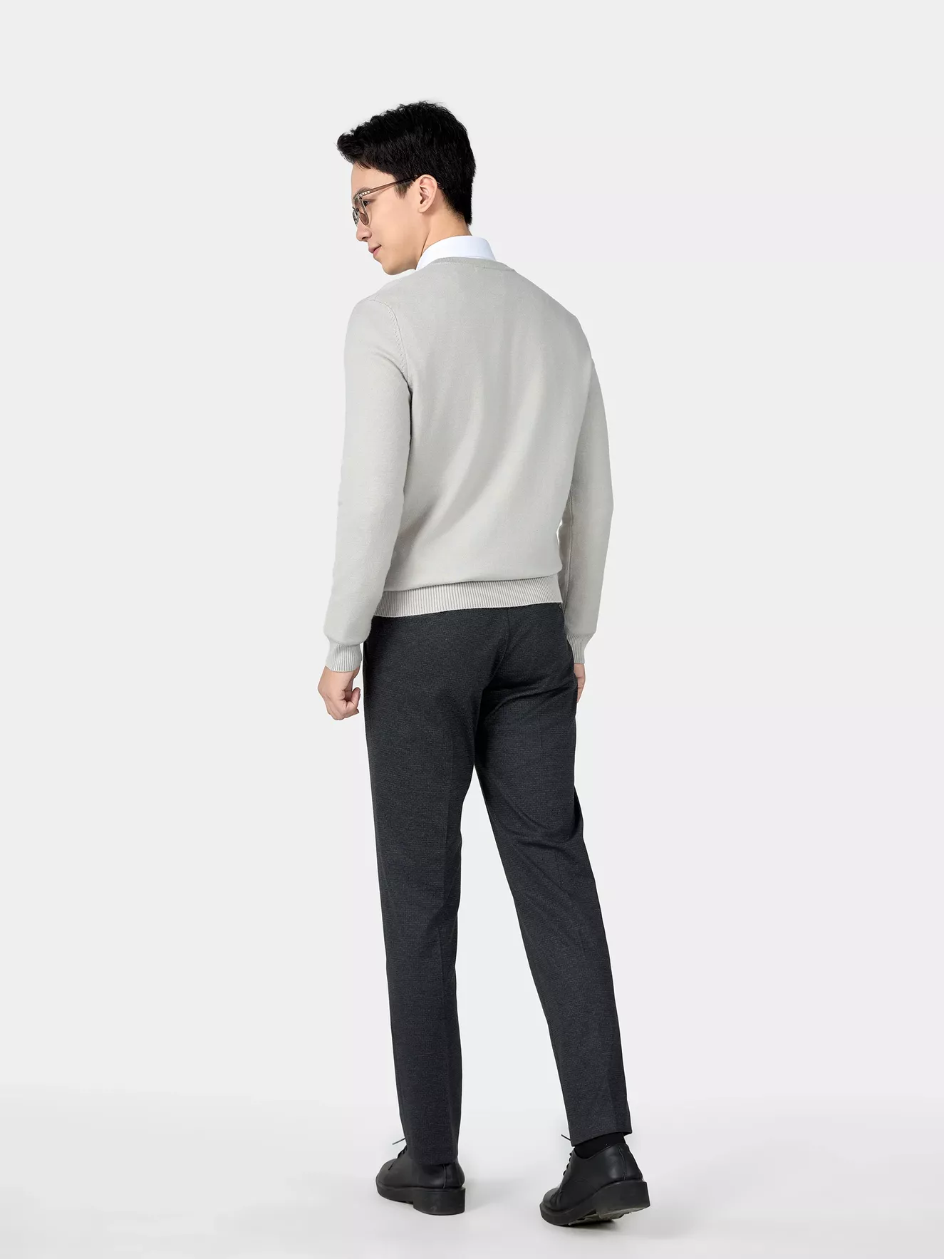 Áo Len Nam 5S Fashion Cổ Tim Trơn Phom Regular ALE24009