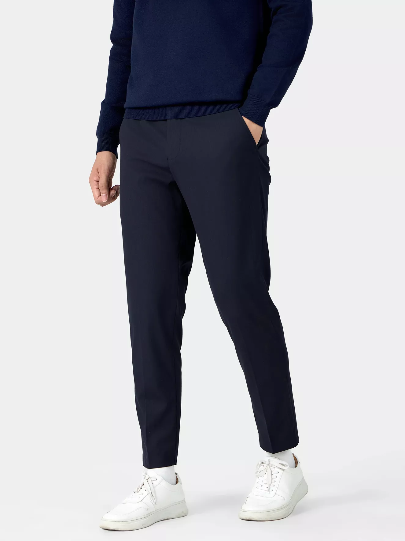 Áo Len Nam 5S Fashion Dệt Họa Tiết Slimfit ALE24010