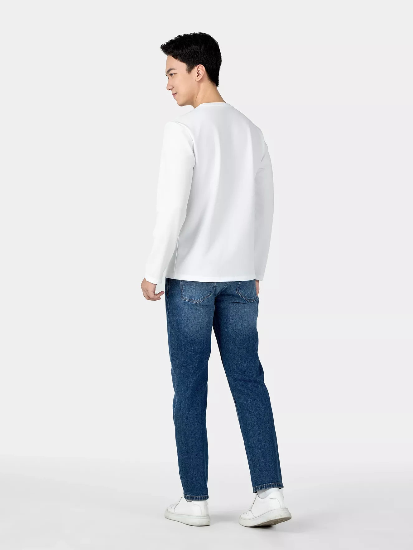 Áo Thun Nam Dài Tay In Chữ 5S Fashion Phom Slimfit ATH24009