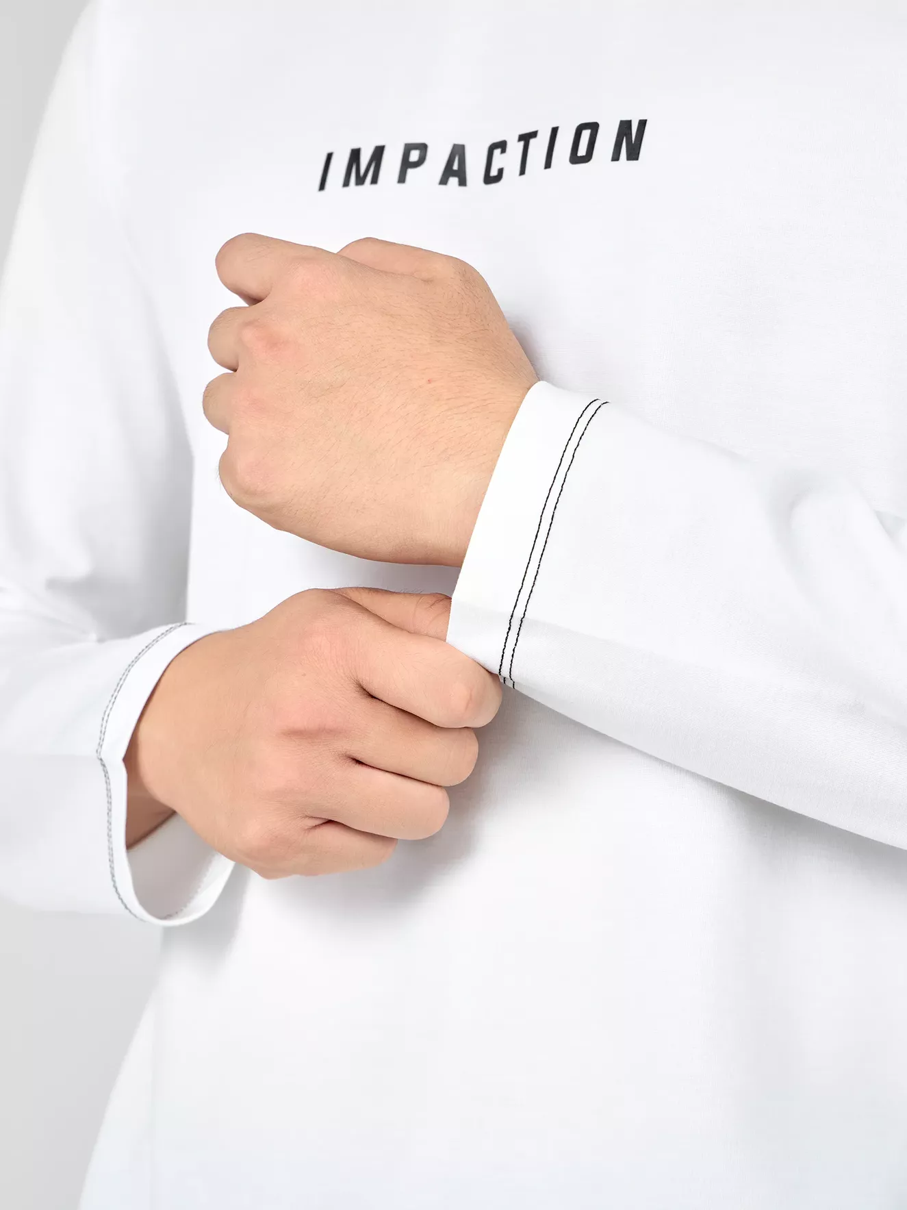 Áo Thun Nam Dài Tay 5S Fashion Chần Chỉ Nổi ATH24015