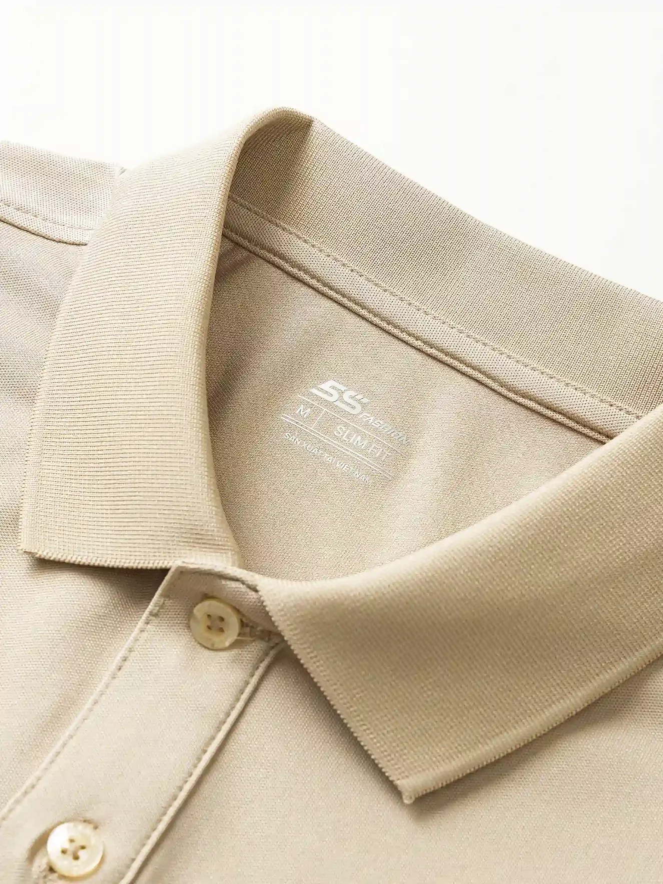 Áo Polo Nam 5S Fashion Bo Dệt Kẻ Slimfit APC24071