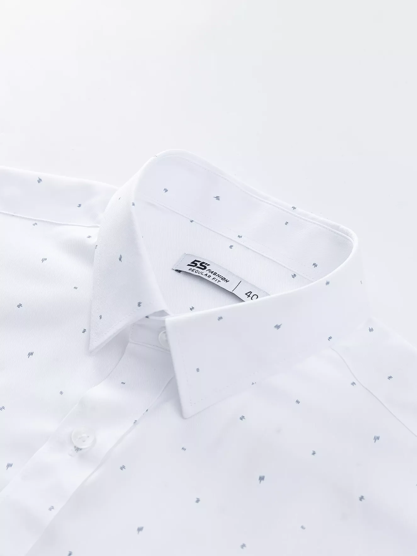 Áo Sơ Mi Nam Dài Tay 5S Fashion Dệt Họa Tiết Regular ASM24047