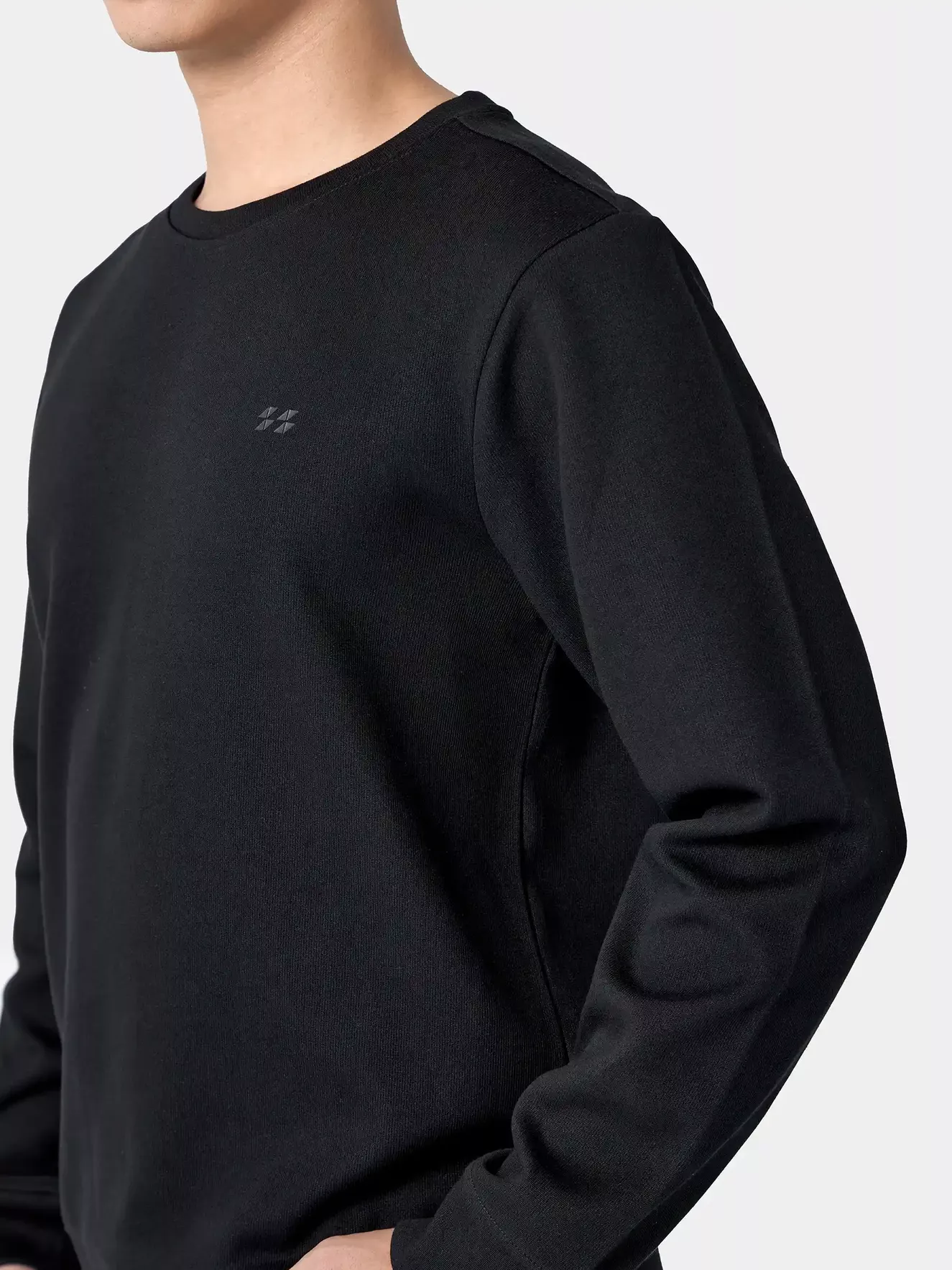 Áo Nỉ Nam Dài Tay 5S Fashion In Logo Basic Slimfit BANI24001