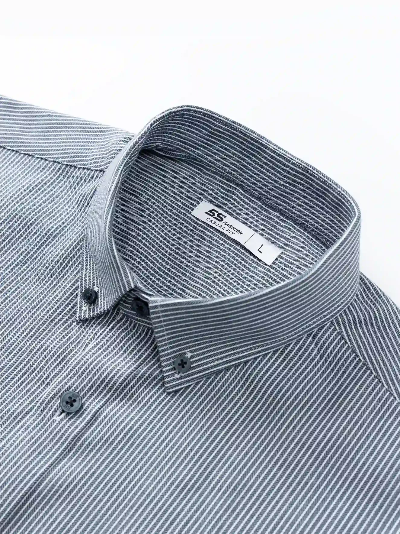 Sơ Mi Nam Tay Dài Cotton 5S Fashion Họa Tiết Kẻ Sọc Phom Casual ASM24021