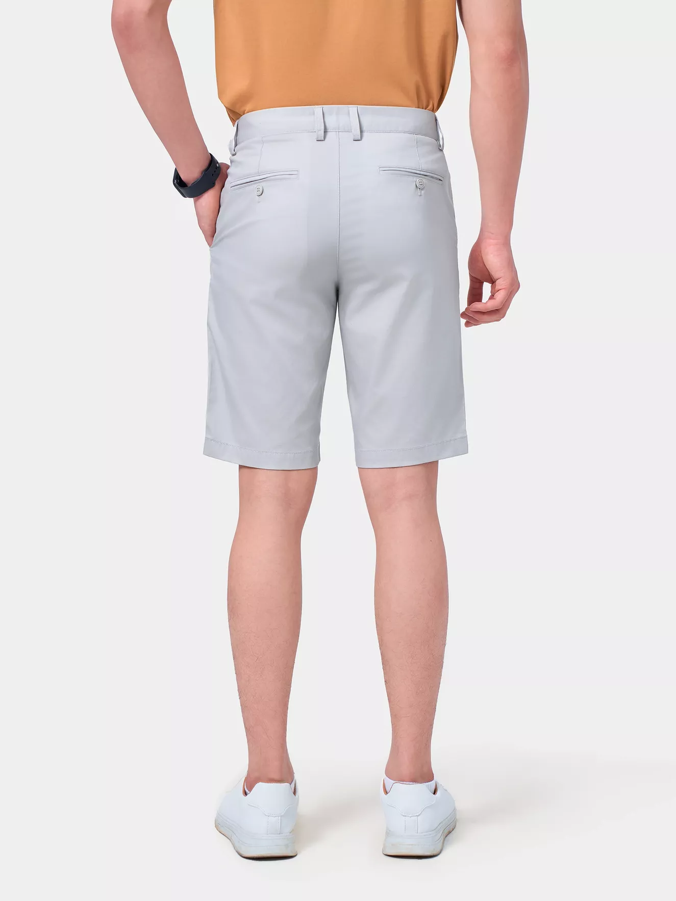 Quần Short Kaki Nam 5S Fashion Cạp Cúc Ẩn QSK24014