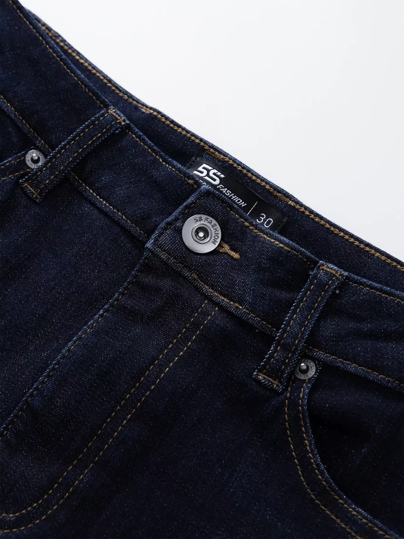 Quần Jean Nam 5S Fashion Trơn Basic Regular QJE24014