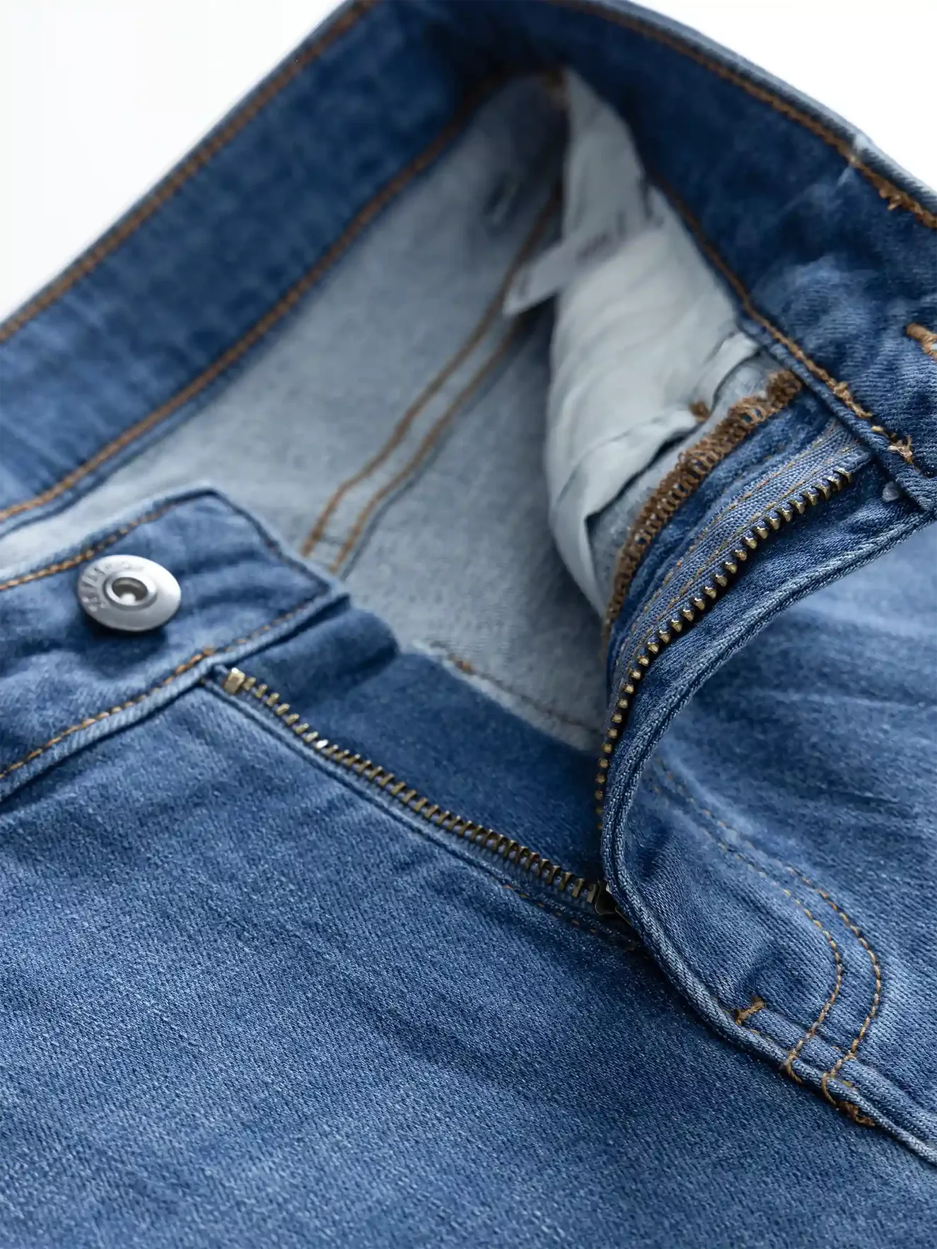 Quần Jean Nam Cotton 5S Fashion Màu Xanh Regular QJE24008