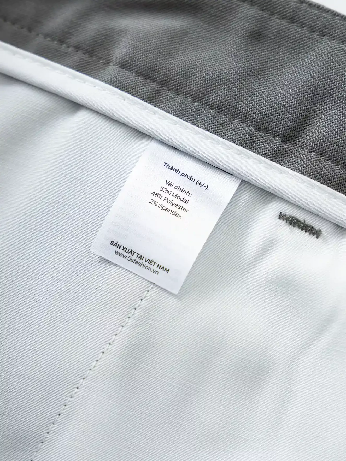 Quần Kaki Dài Nam Vải Modal 5S Fashion Trơn Phom Slimfit QKK24011