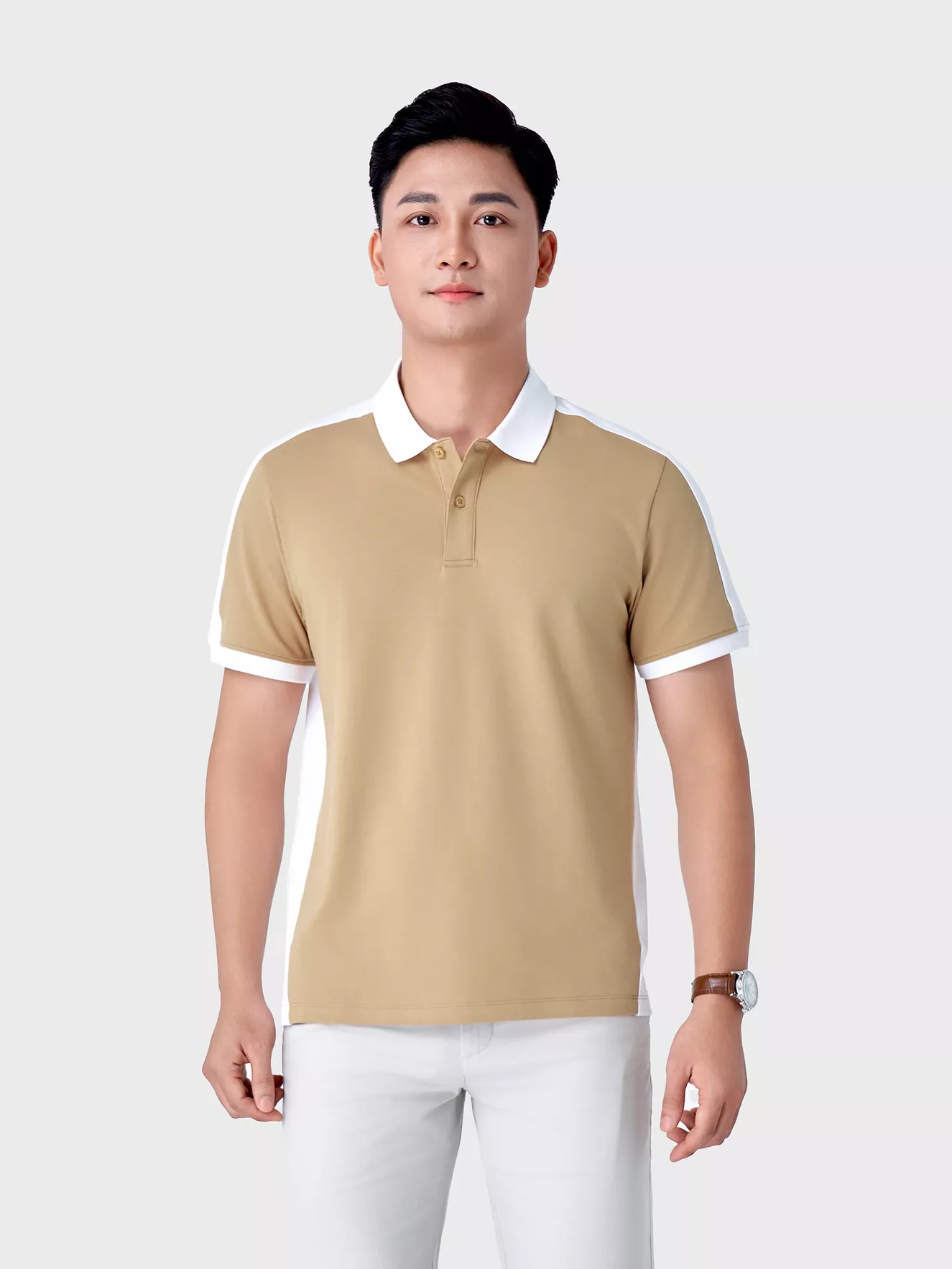 Áo Polo Nam 5S Fashion Can Phối Regular APC24081