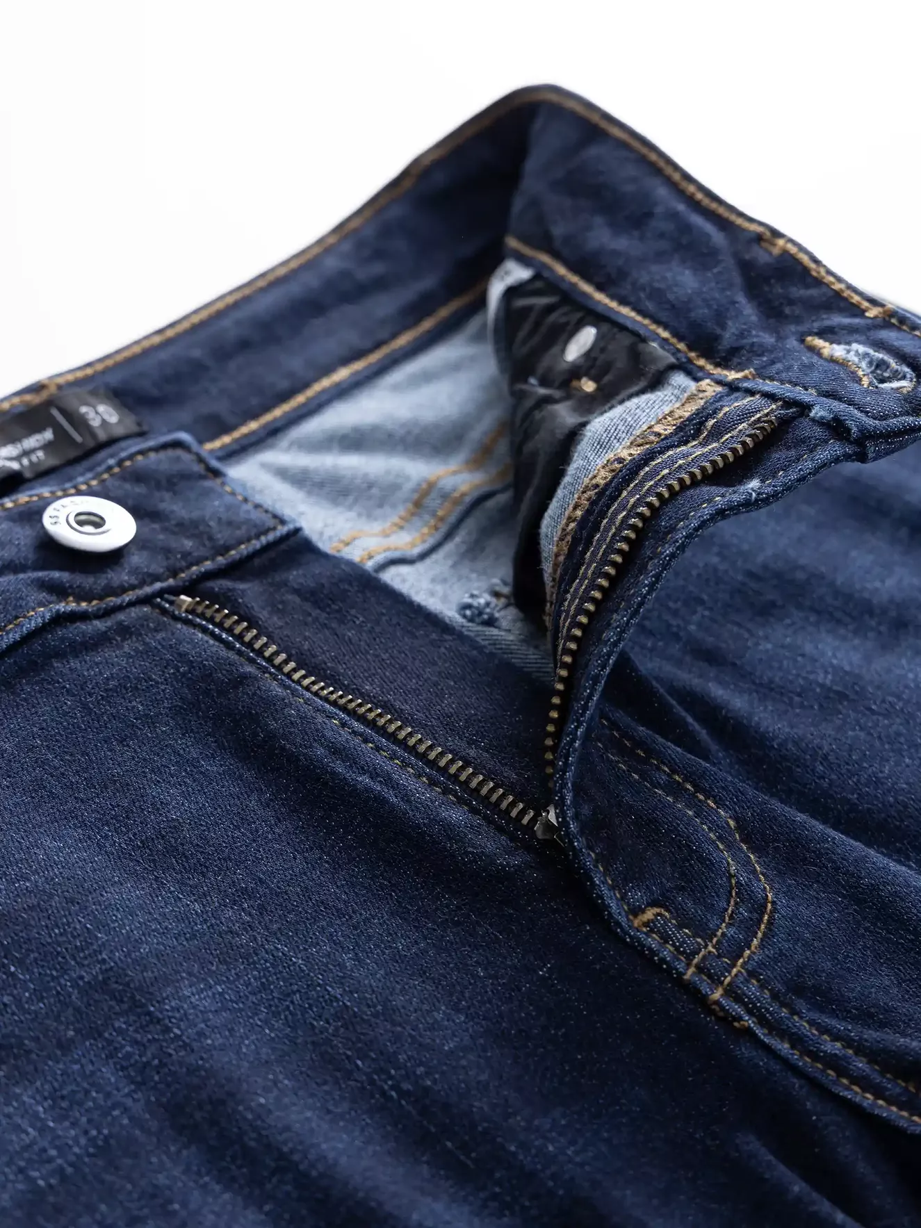 Quần Jean Nam Cotton 5S Fashion Màu Xanh Regular QJE24007