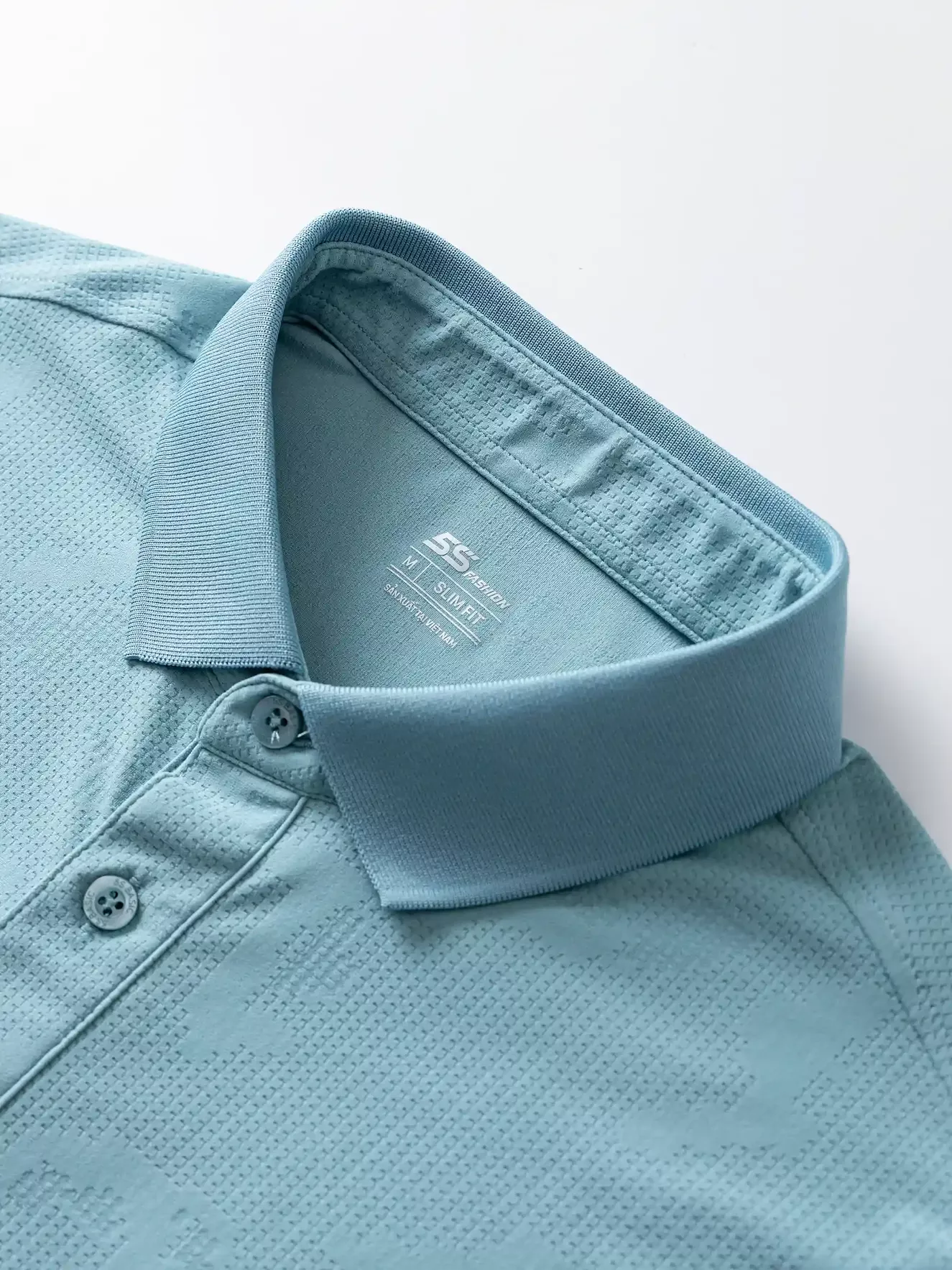 Áo Polo Nam 5S Fashion Dệt Hiệu Ứng Sang Trọng APC25049