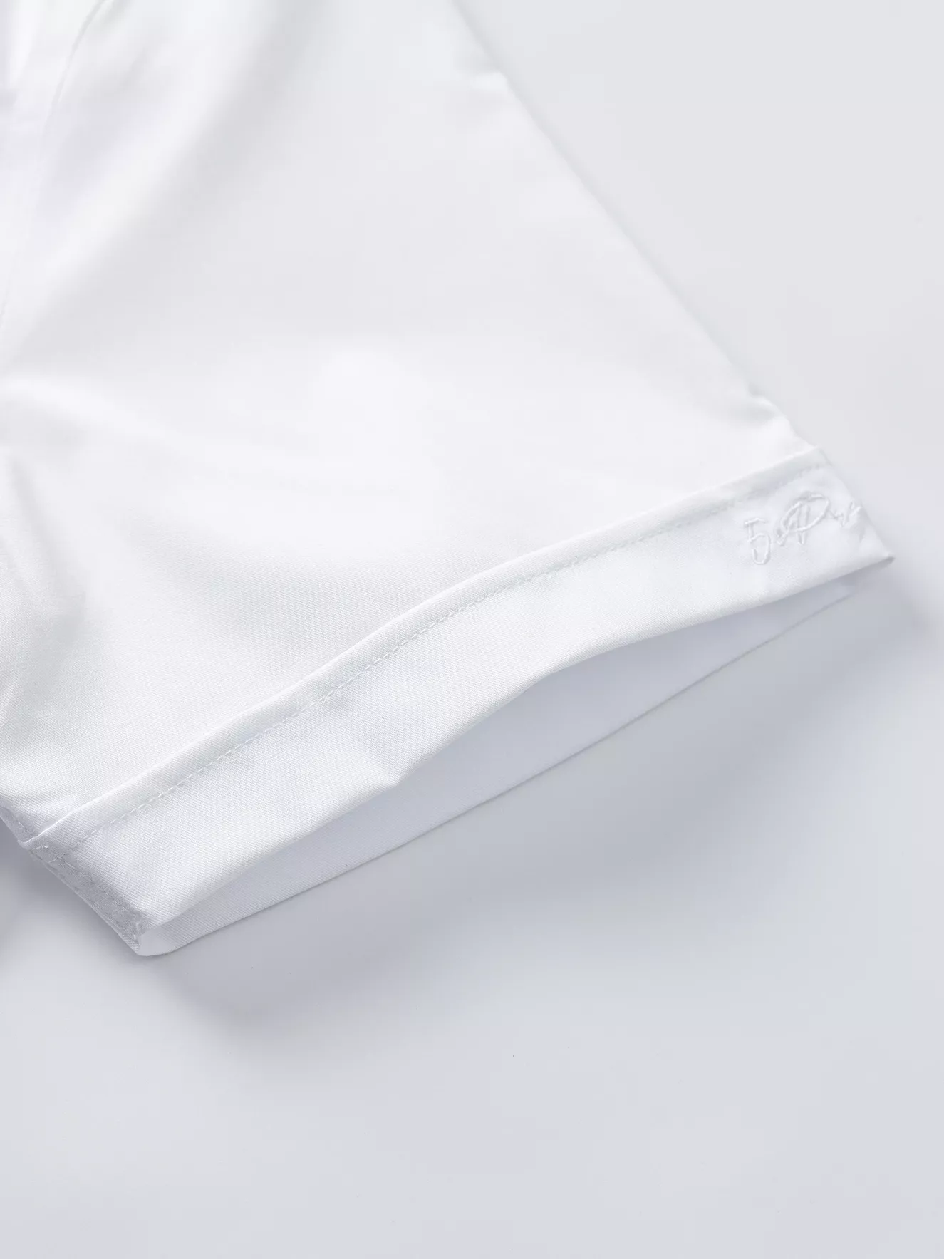 Áo Sơ Mi Nam Cộc Tay 5S Fashion Màu Trắng Trơn ASC25011