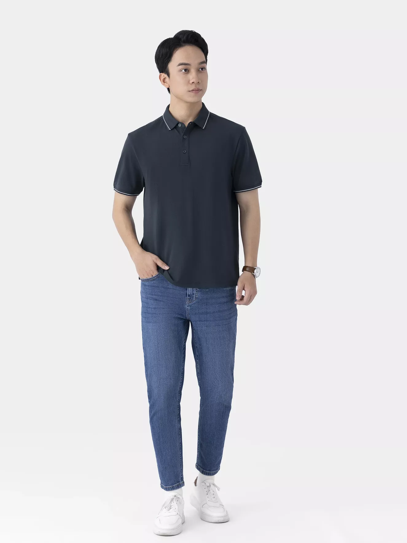Áo Polo Nam Ngắn Tay 5S Fashion Classic Regular APC25064