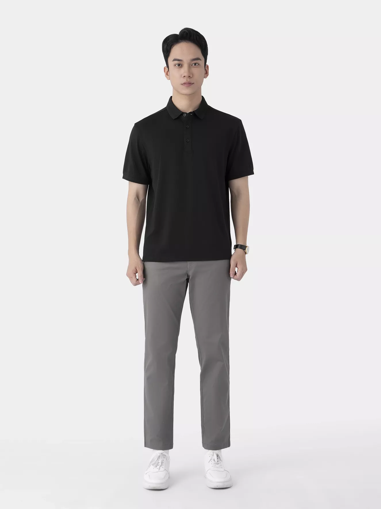 Áo Polo Nam 5S Fashion Dệt Jacquard Phom Regular APC25021