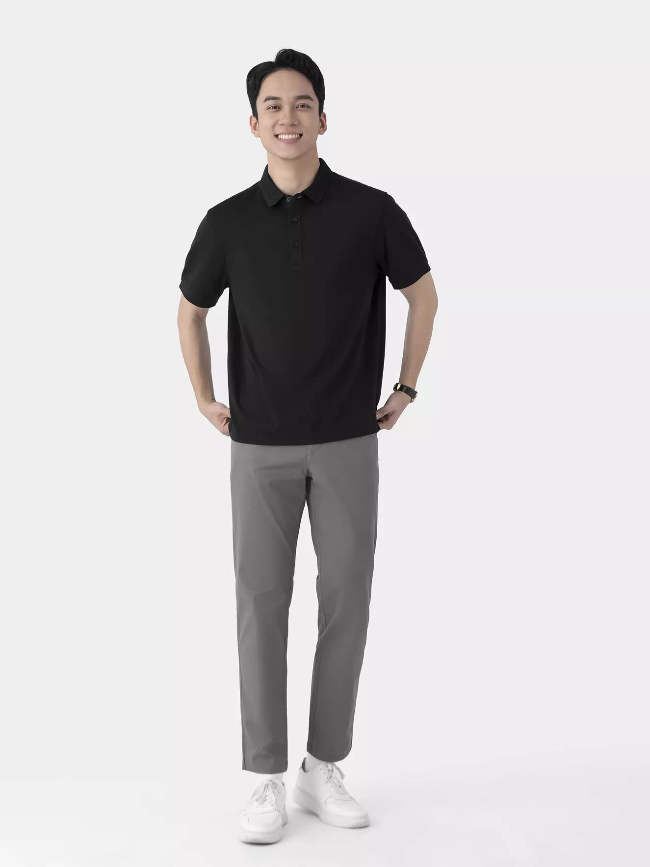 Áo Polo Nam 5S Fashion Dệt Jacquard Phom Regular APC25021