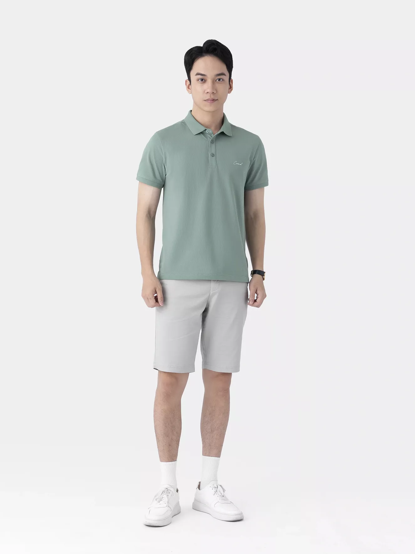 Áo Polo Nam 5S Fashion Dệt Hiệu Ứng Phom Slimfit APC25014