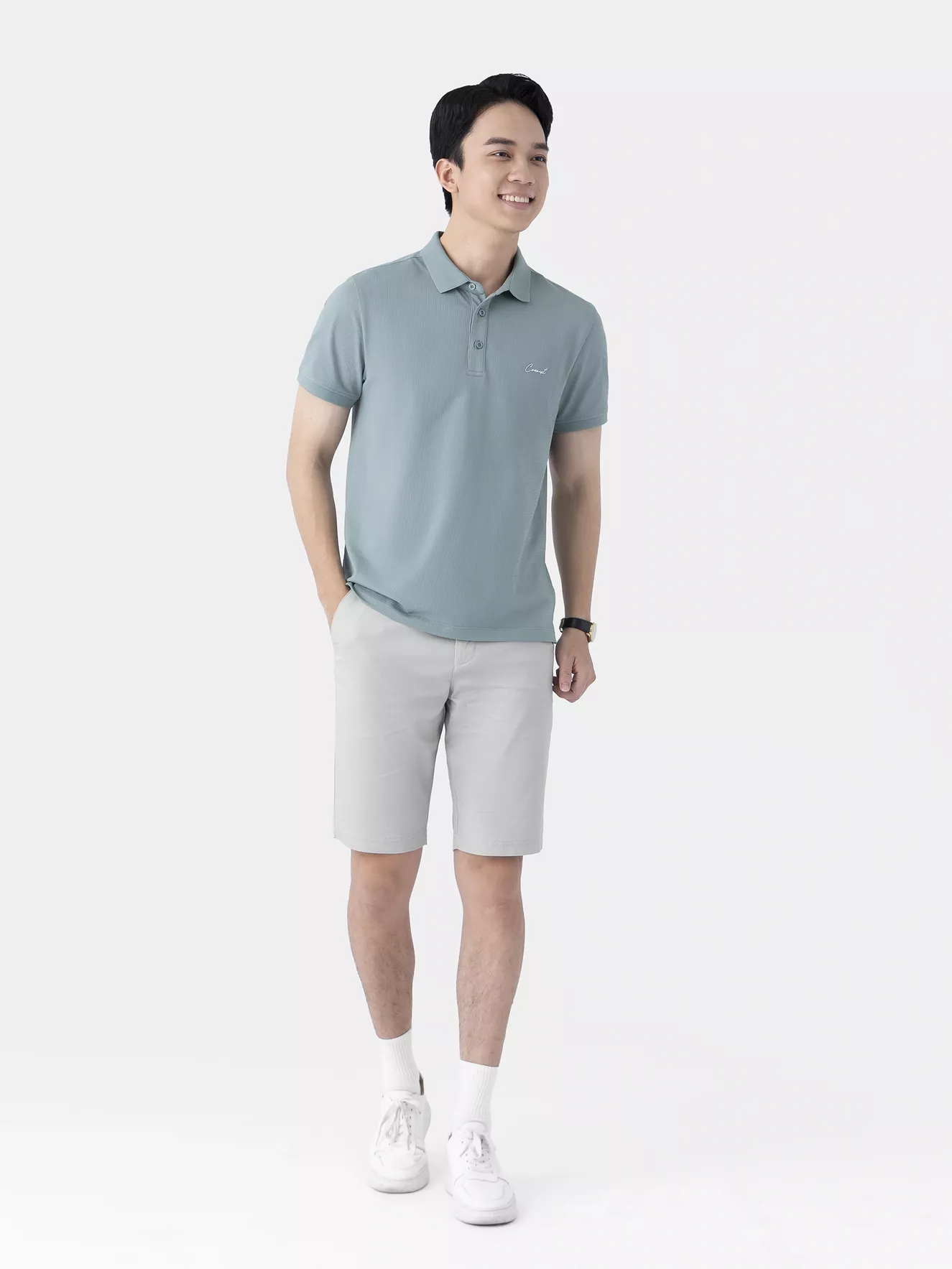 Áo Polo Nam 5S Fashion Dệt Hiệu Ứng Phom Slimfit APC25014
