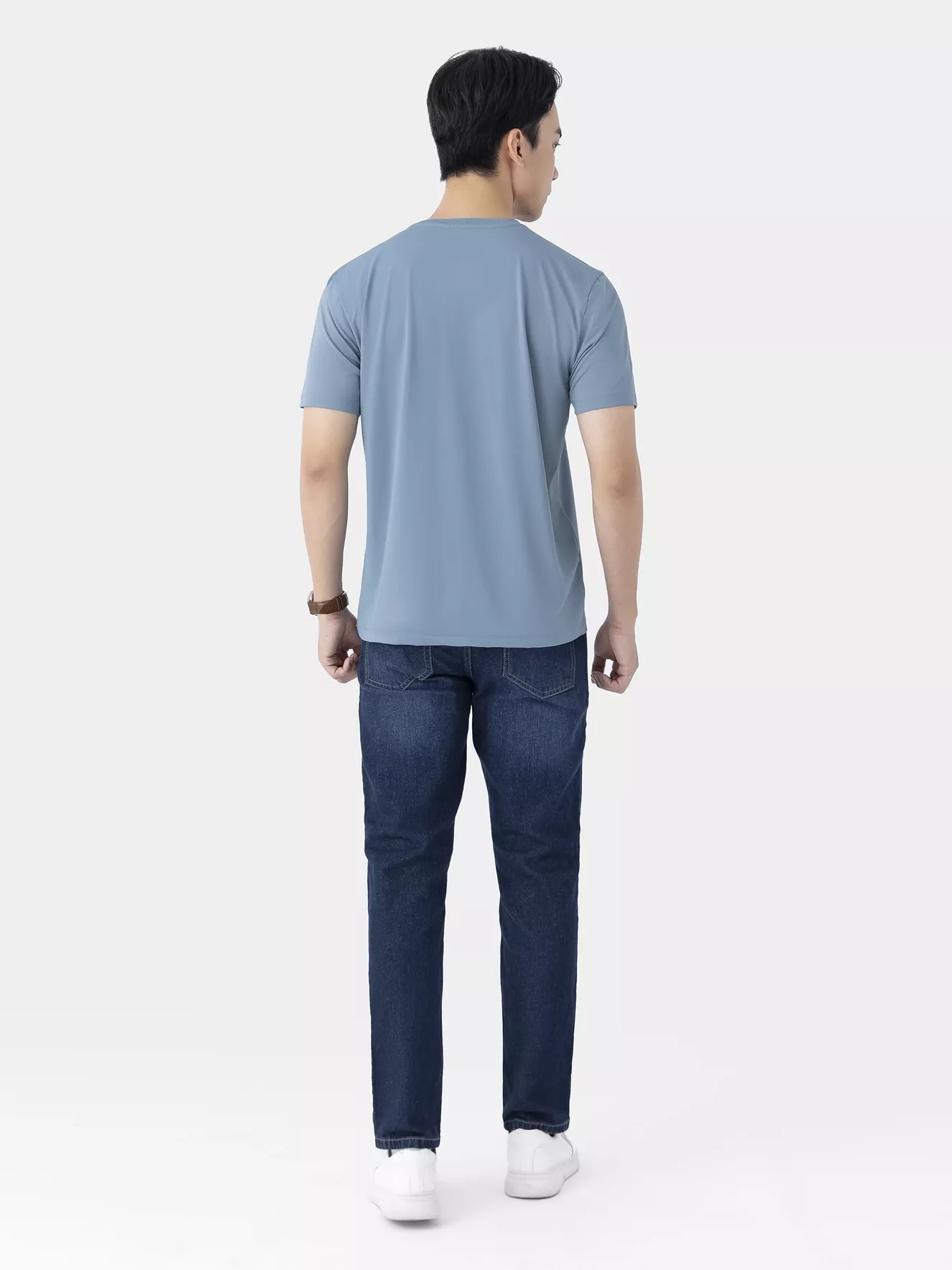 Áo Thun Nam 5S Fashion In Basic Phom Slimfit ATS25033