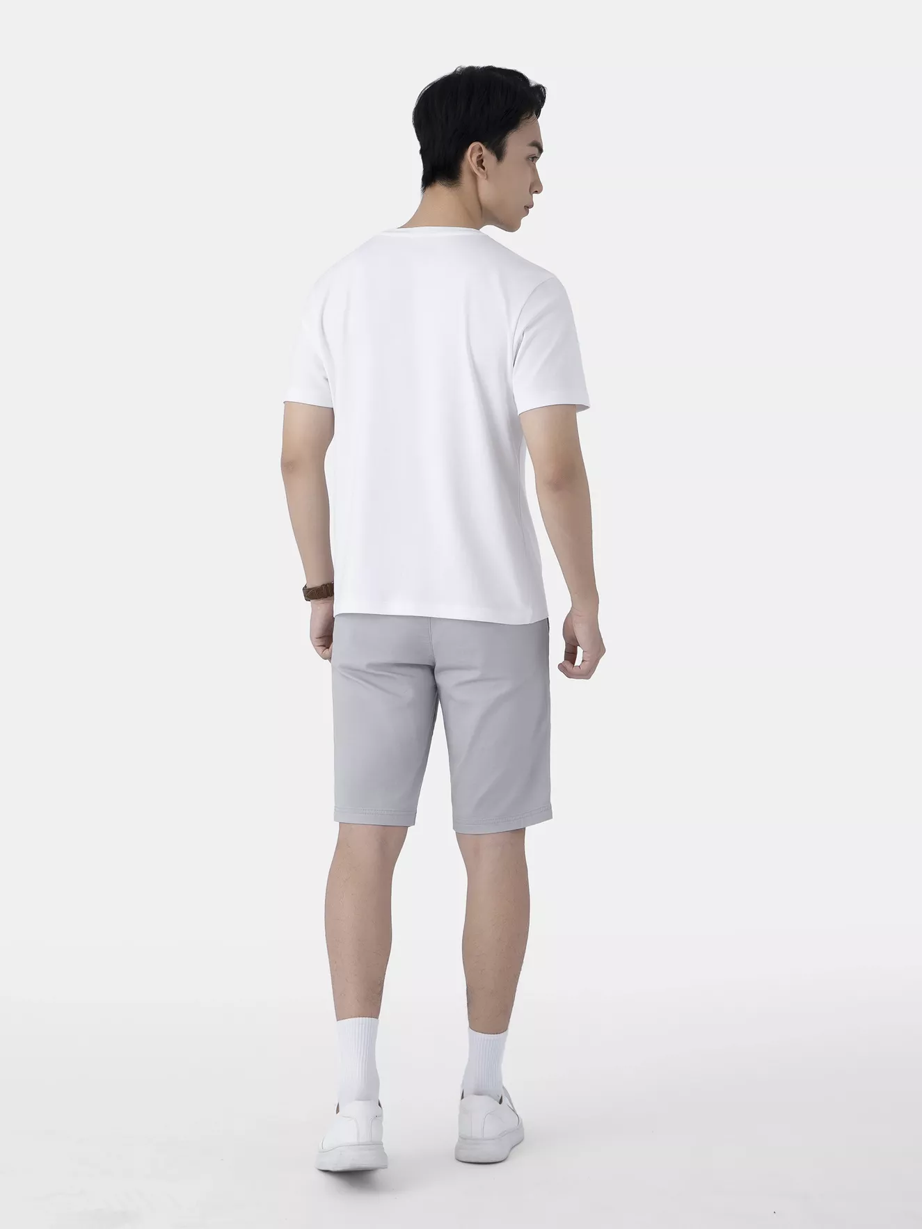 Áo Thun Nam Ngắn Tay 5S Fashion Họa Tiết Sọc ATS25006