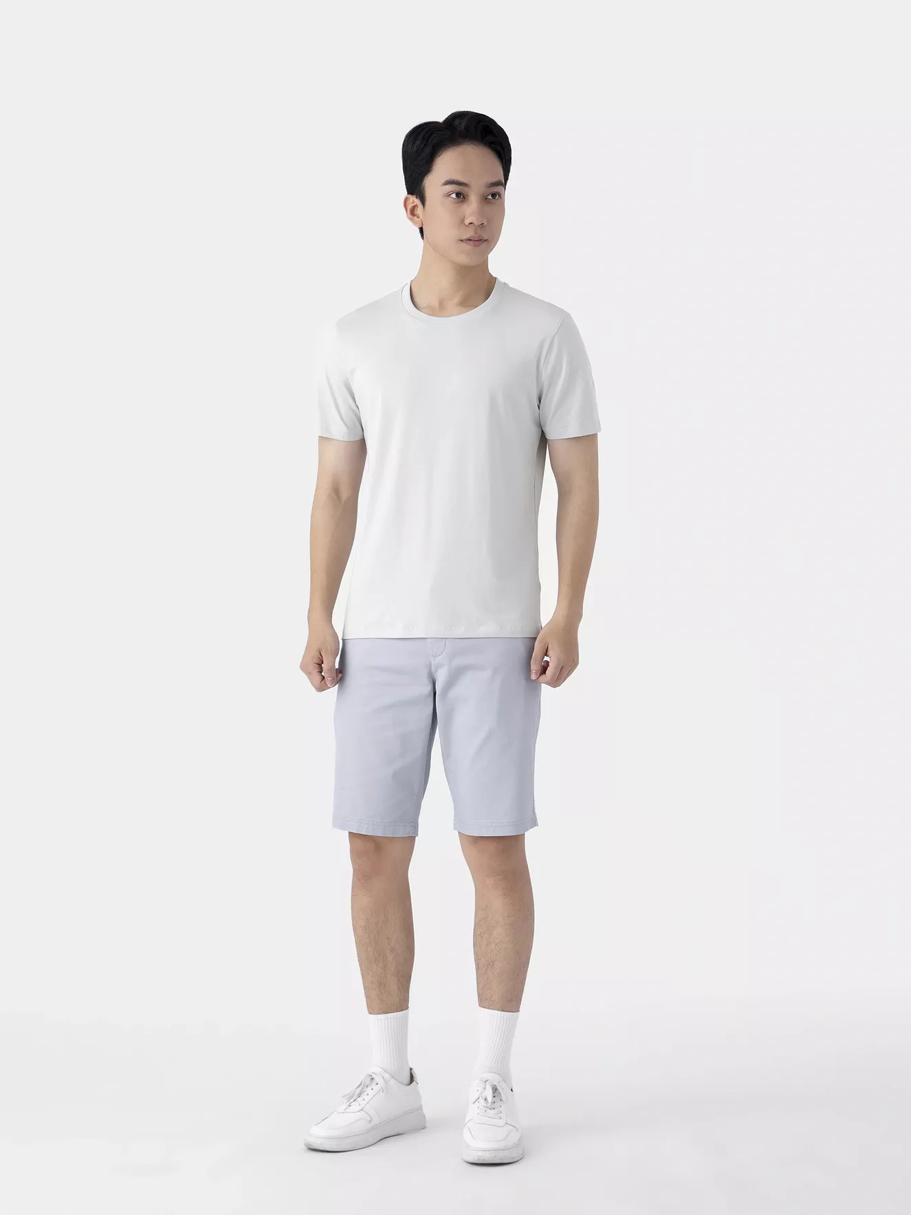 Áo Thun Nam 5S Fashion SMART-COTTON Phom Slimfit ATS25045