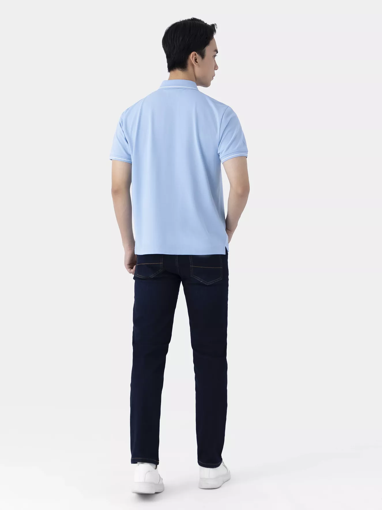 Áo Polo Nam Cotton Họa Tiết 5S Fashion Slimfit APC25061