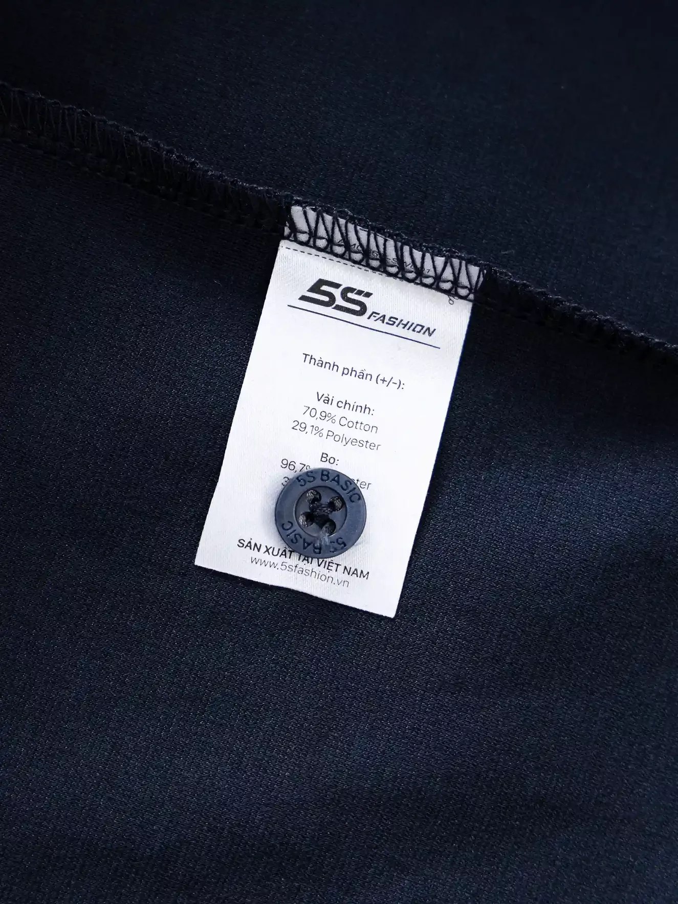 Áo Polo Nam 5S Fashion Can Phối Phom Slimfit APC25026